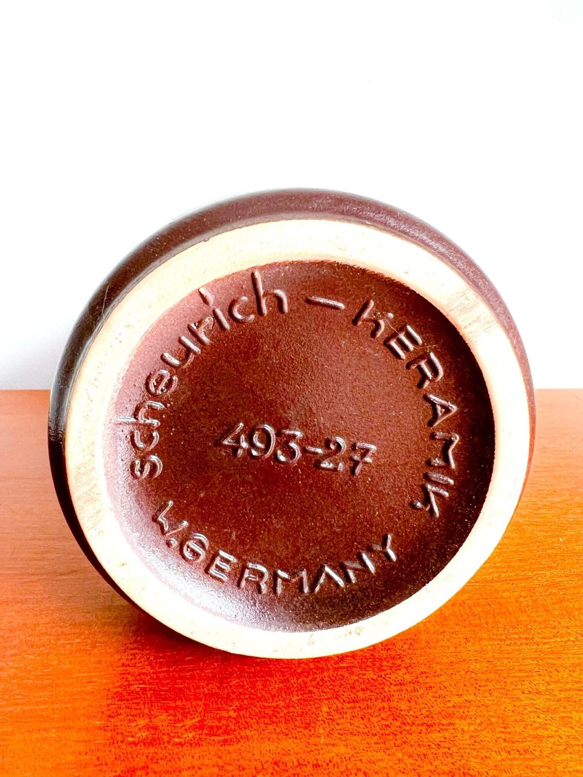 Vintage Scheurich W.Germany Grote Keramische Vaas 493 27 | Fat Lava | Mid Century photo 58.0