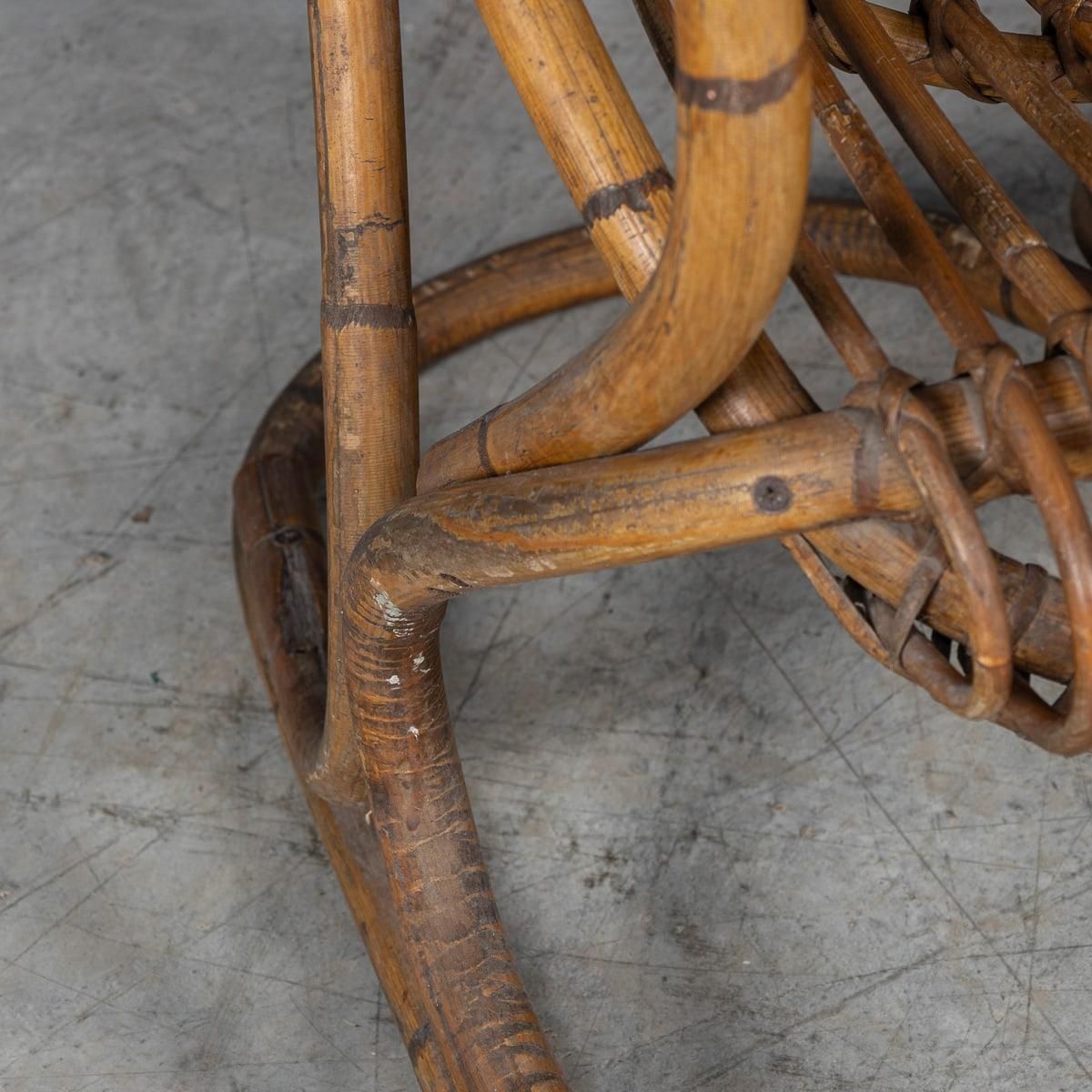 20th Century Italian Pair Of Wicker Armchairs By Tito Agnoli C.1960 photo buy