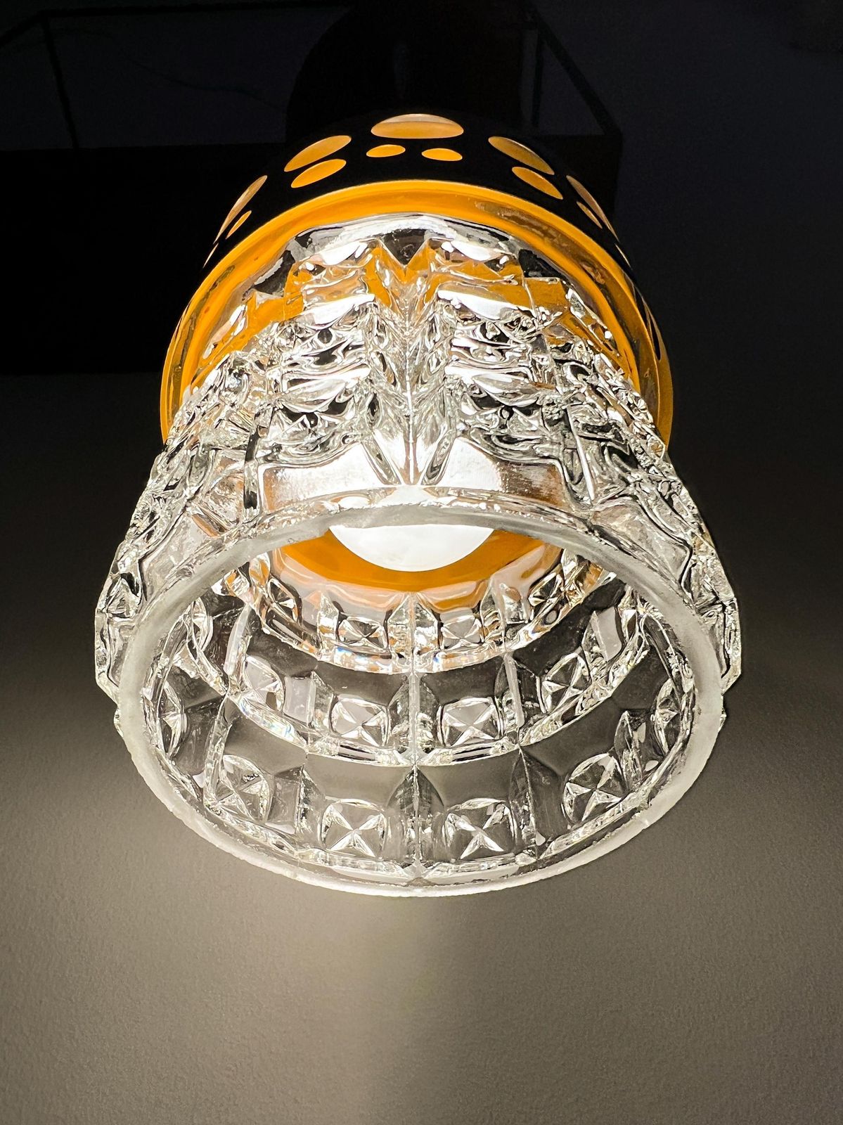 Vintage Ceiling Lamp / Pendant   Cut Glass, Chrome   Raak Amsterdam   60/70s   Mid Century   Space Age photo buy