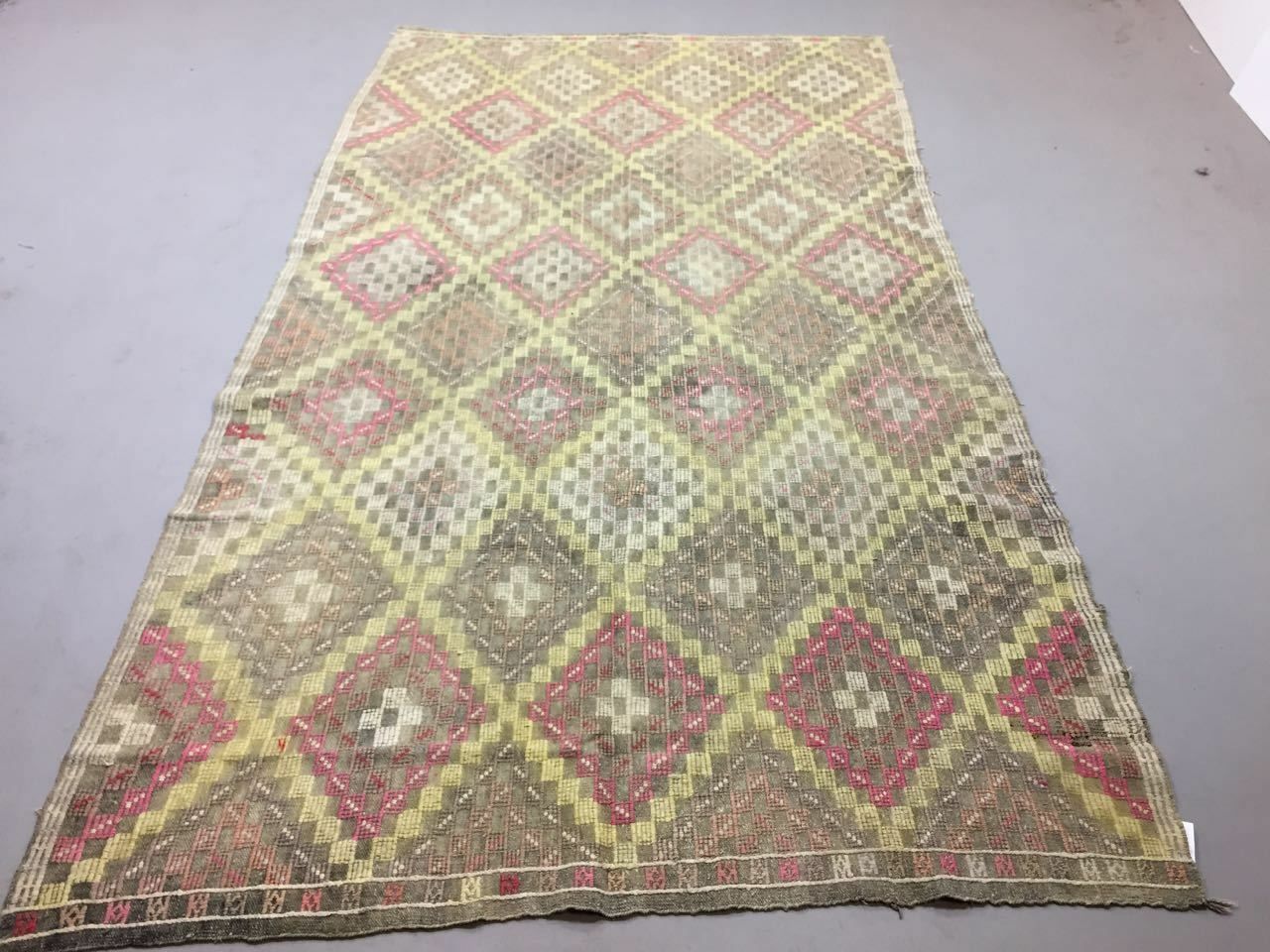Antique Turkish Moroccan Kilim Rug 288x162cm Shabby Vintage Old Kelim