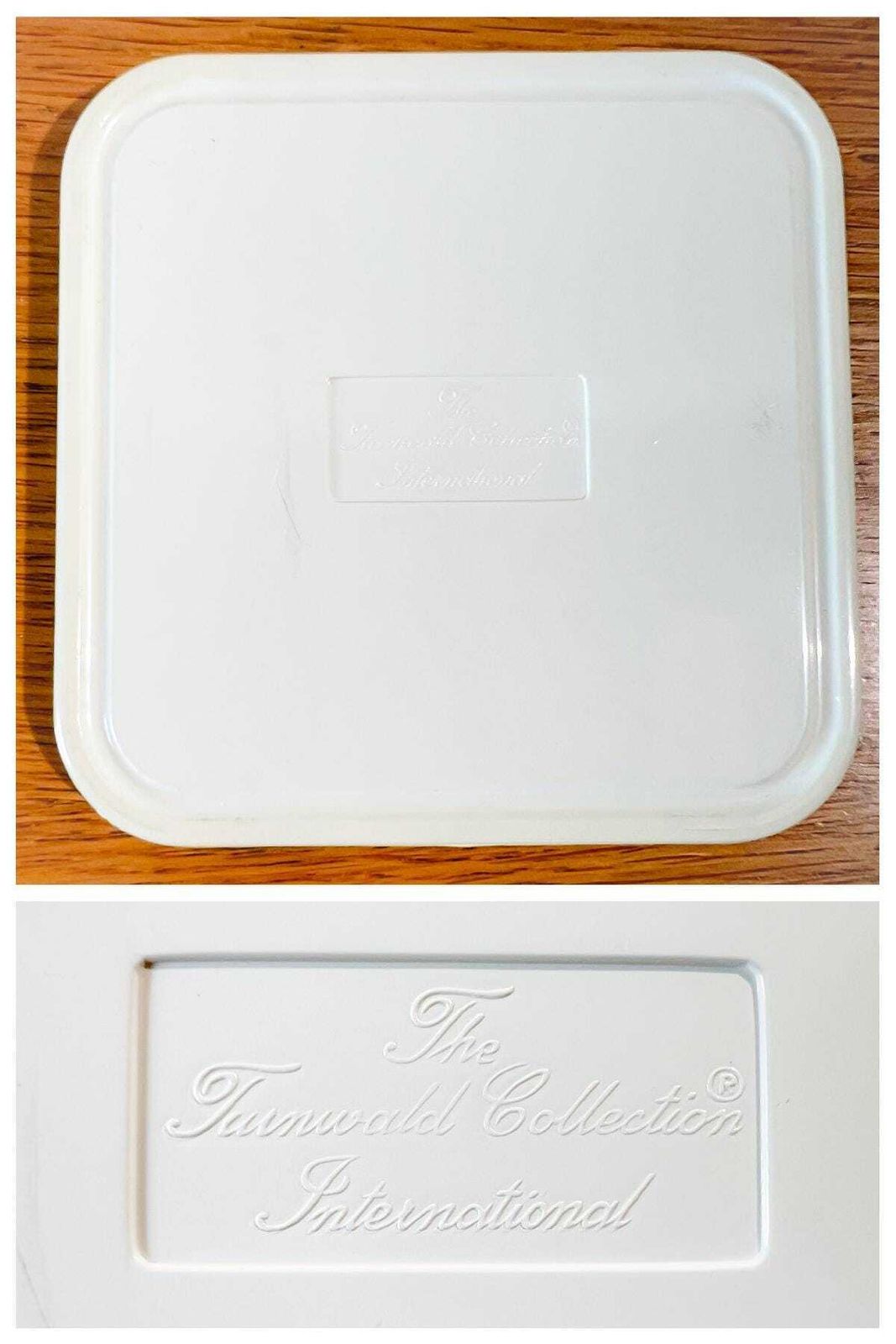 photo furniture Vintage 'The Turnwald Collection' Set Of 6 Coasters (2 Sets Available)   Off White, Gold Plated   70s   Freddo Therm  Hollywood Regency  Mcm