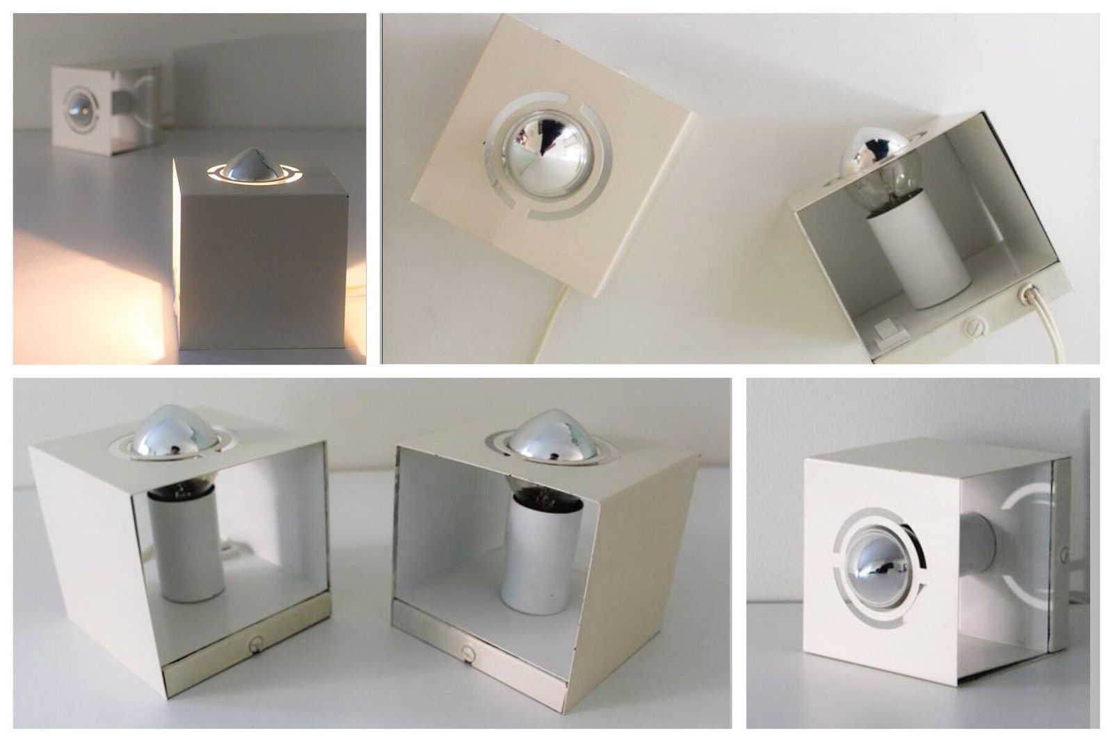 Vintage Kubus Wandlamp Dutch Design   Zeldzame Vintage Vondst   Philips   Raak photo buy