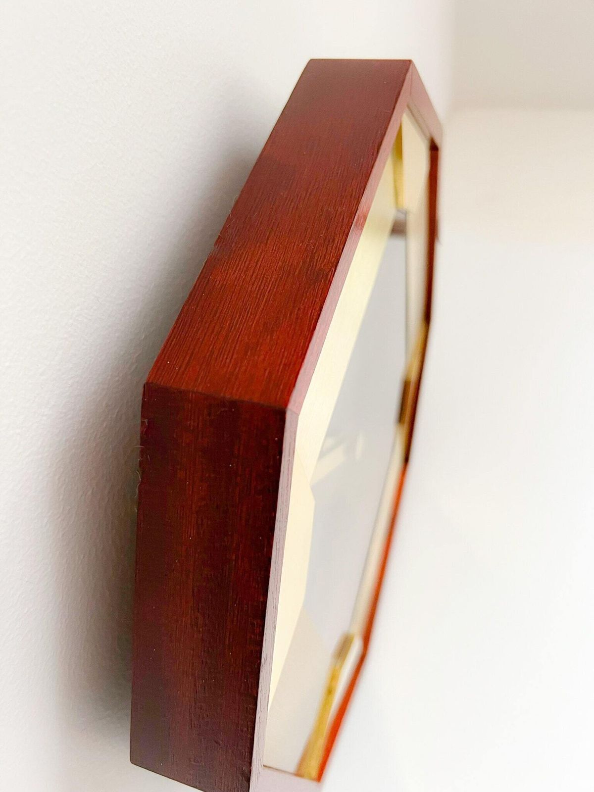 Collectors Item   Kienzle Chronoquartz Wall Clock   Wood (Teak)   Brass photo 134.0