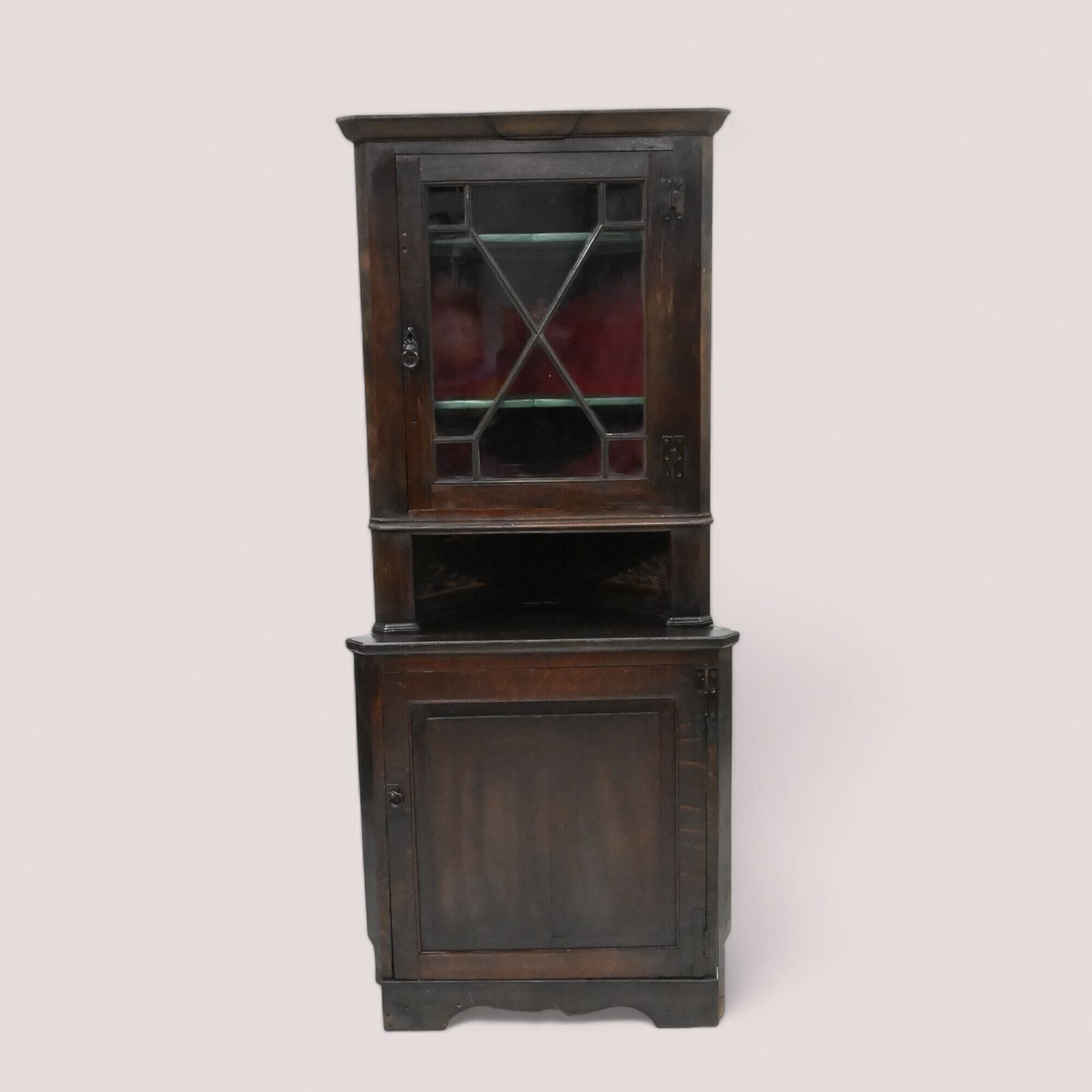 Early Georgian Oak Country Corner Cabinet From Pontewydd Wales Free* Uk Delivery