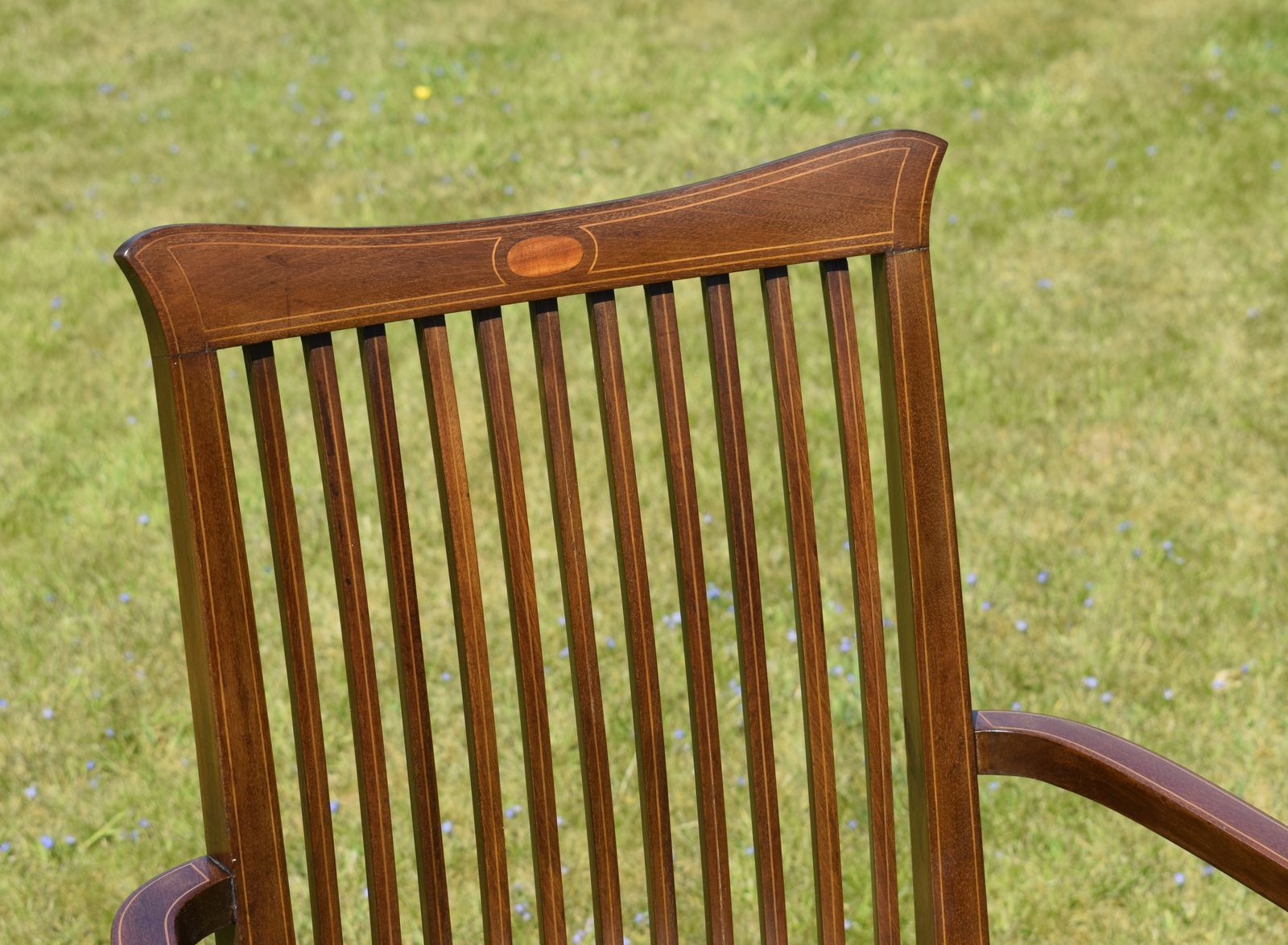 photo vinterior Edwardian Mahogany And Inlaid Armchair