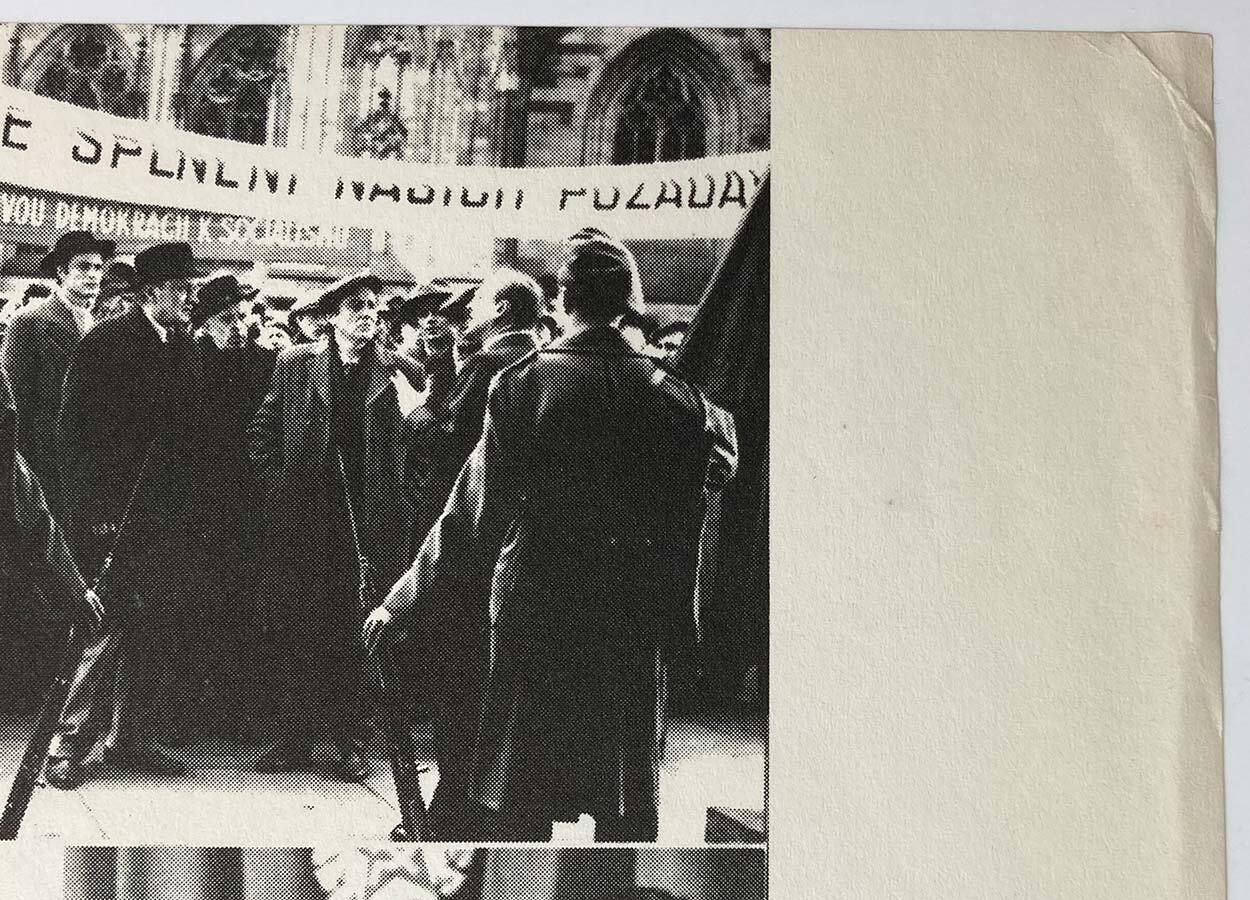Original Film Poster, Victorious People, Unknown Artist, 1977, Genuine Czech Vintage Print photo furniture