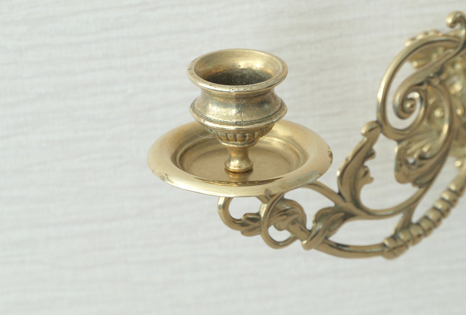 Pair Antique Style Brass Sconce photo furniture