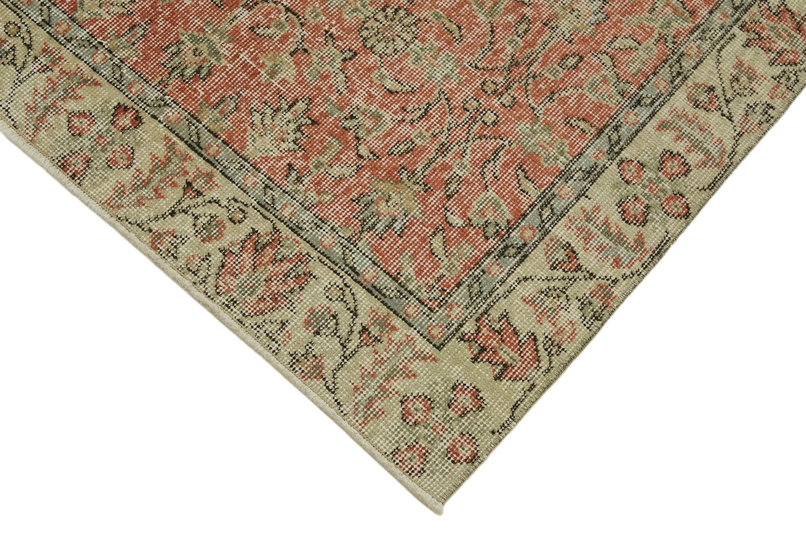 3x6 Beige Turkish Vintage Area Rug photo Textiles