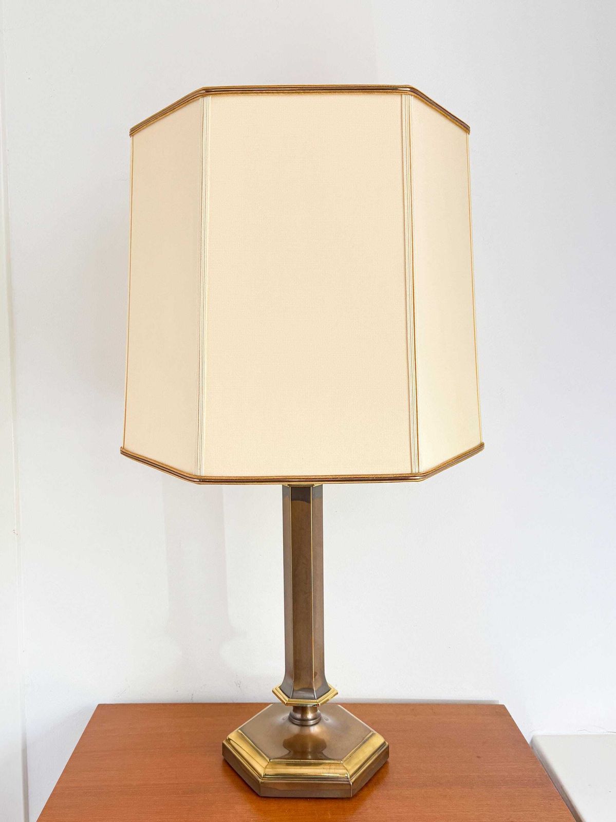 Vintage Herda Amsterdam Brass Table Lamp Xxl (74 Cm / 29.13")   Mid Century   Hollywood Regency   60/70s photo for sale