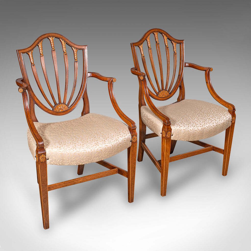 Antique Dining Chair Suite, English, Carver & Slipper Chairs, Georgian, C.1800 photo furniture