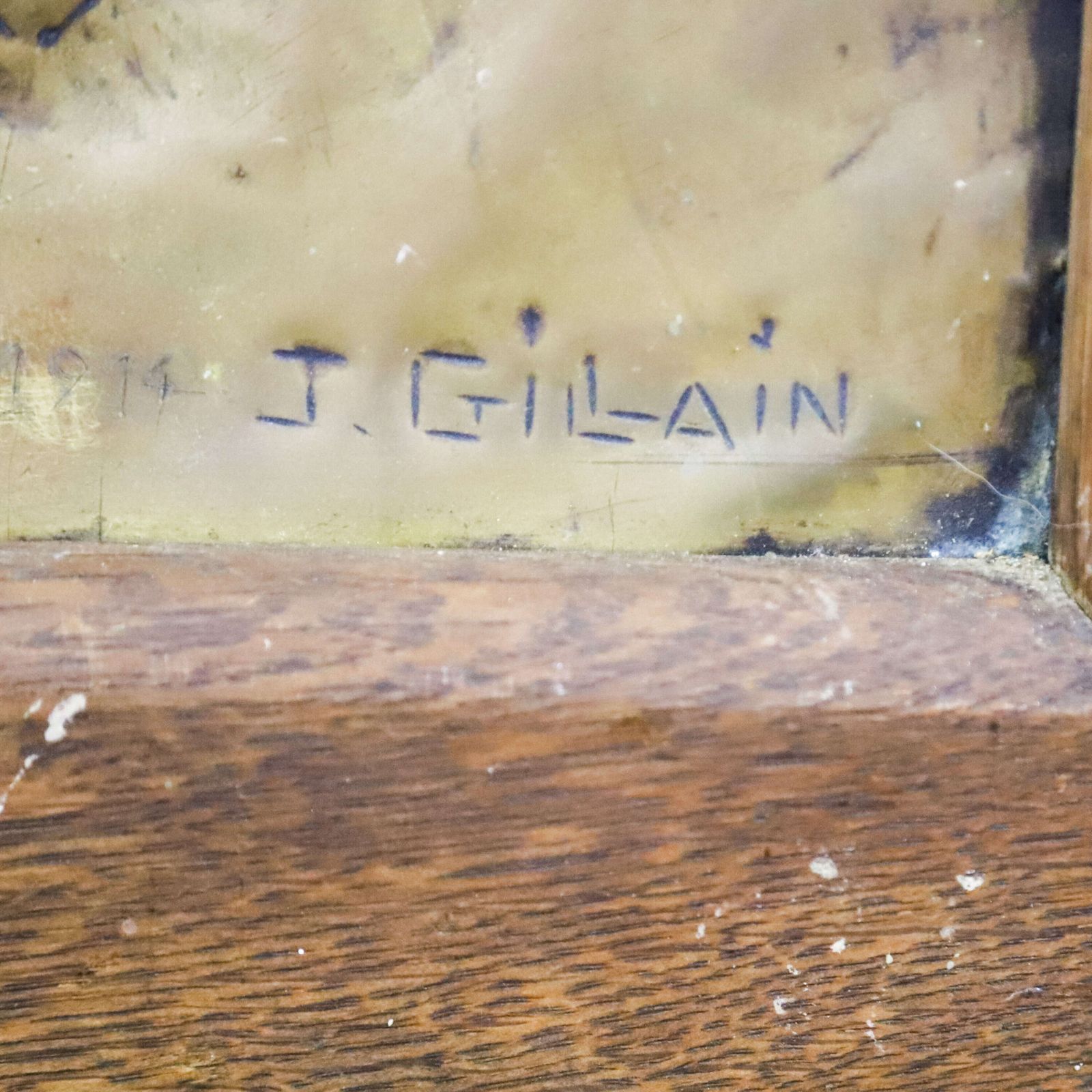 Exquisite Early 20th Century Brass Relief By J. Gillain: Tribute To Christ & Communion photo 325.0