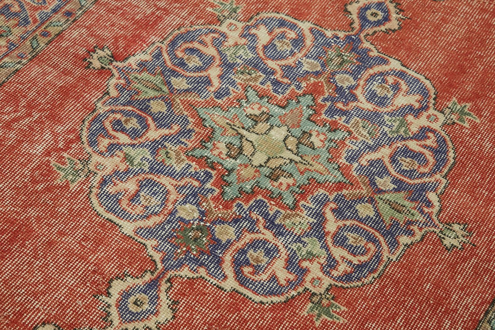 3x7 Red Turkish Vintage Area Rug   45876 photo 238.0