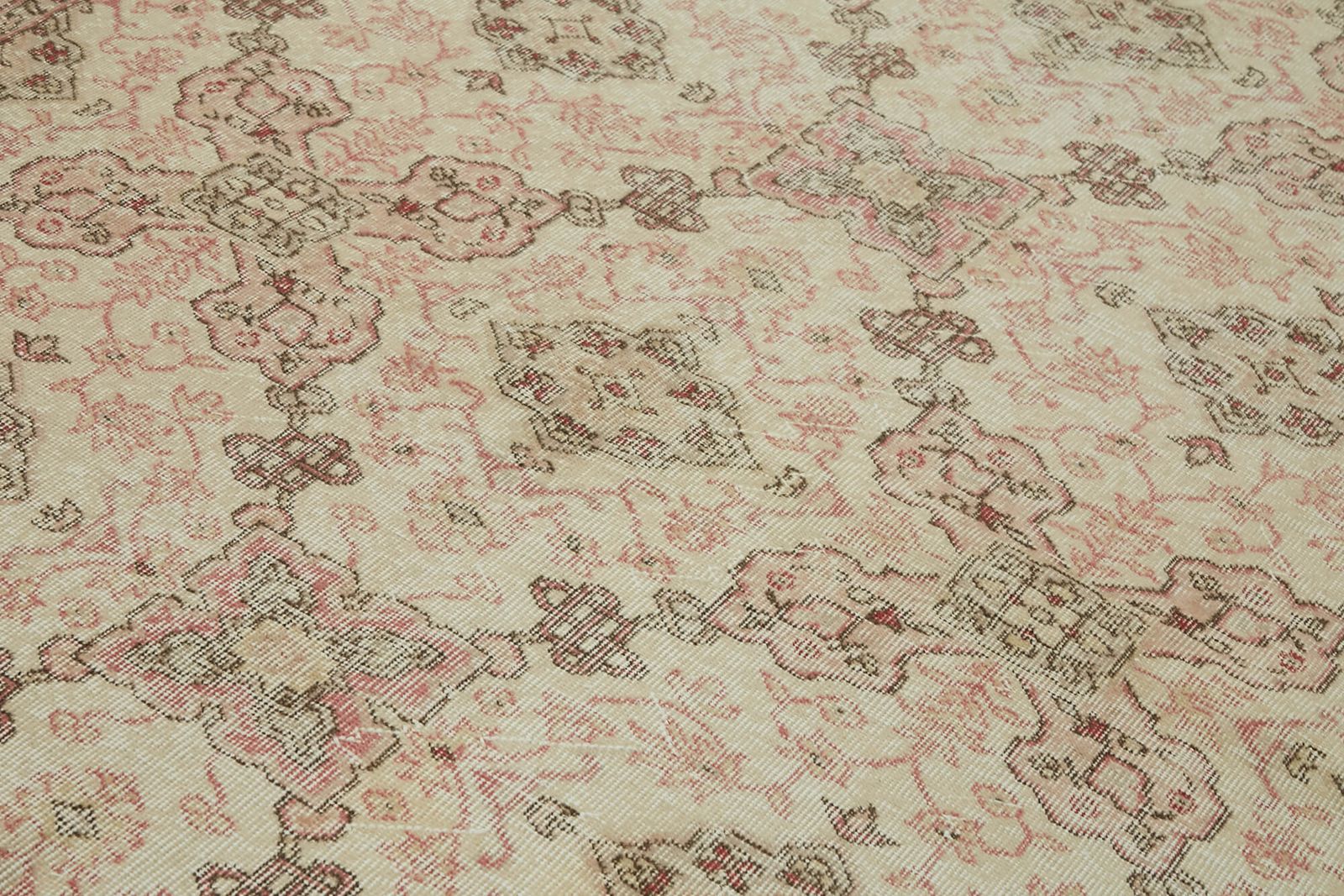 Handmade Beige Turkish Vintage Area Rug 208 Cm X 317 Cm photo 748.0