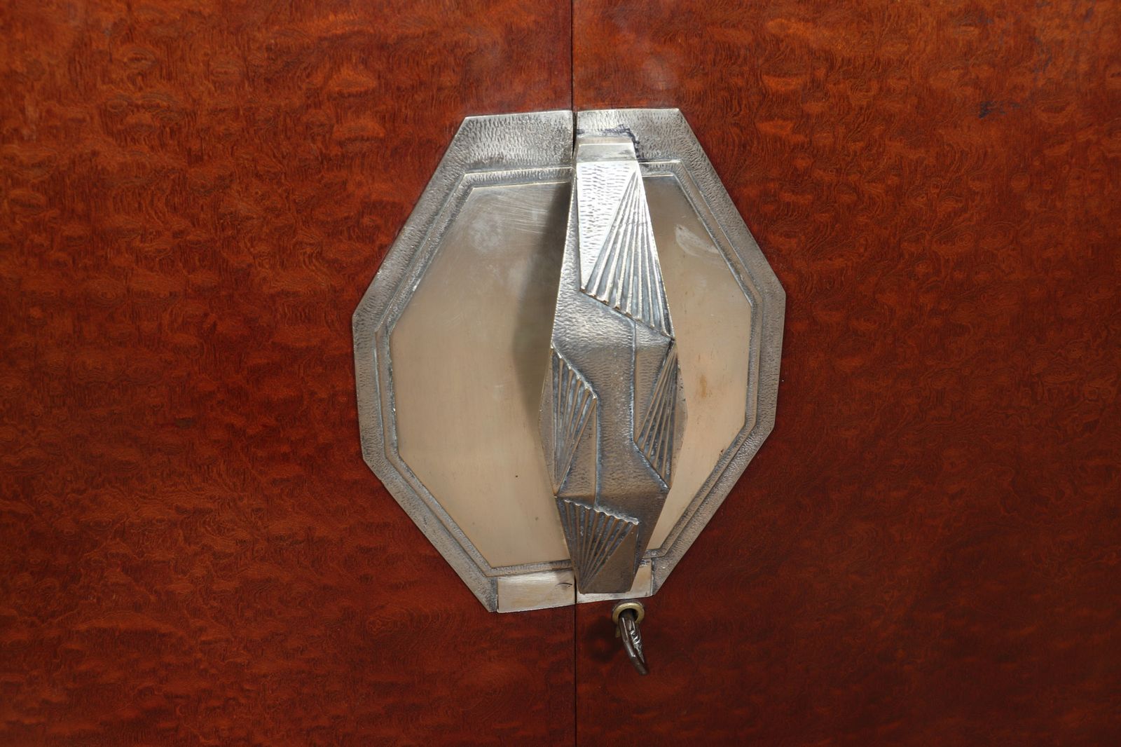 photo buy French Art Deco Cabinet In Pomelle Sapele
