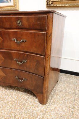 Antique Chest Of Drawers In Walnut, 18th Century photo vinterior