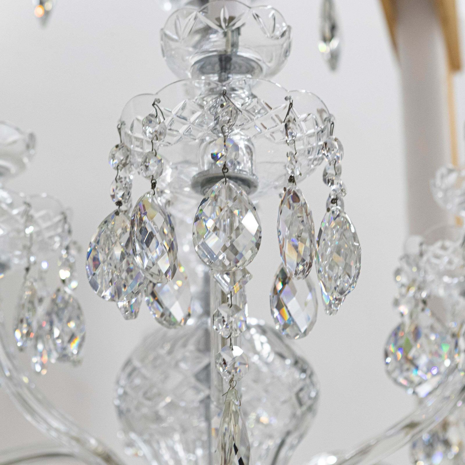 Spectacular Extra Large Lead Crystal Chandelier 5'7'' Tall photo buy
