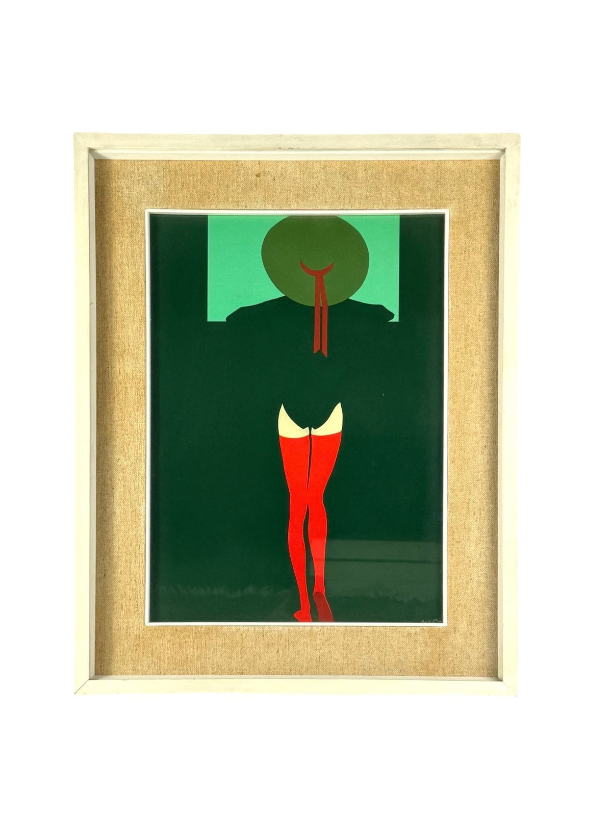 Amleto Dalla Costa, Original Serigraph Framed, Milan Italy 1980s photo Art