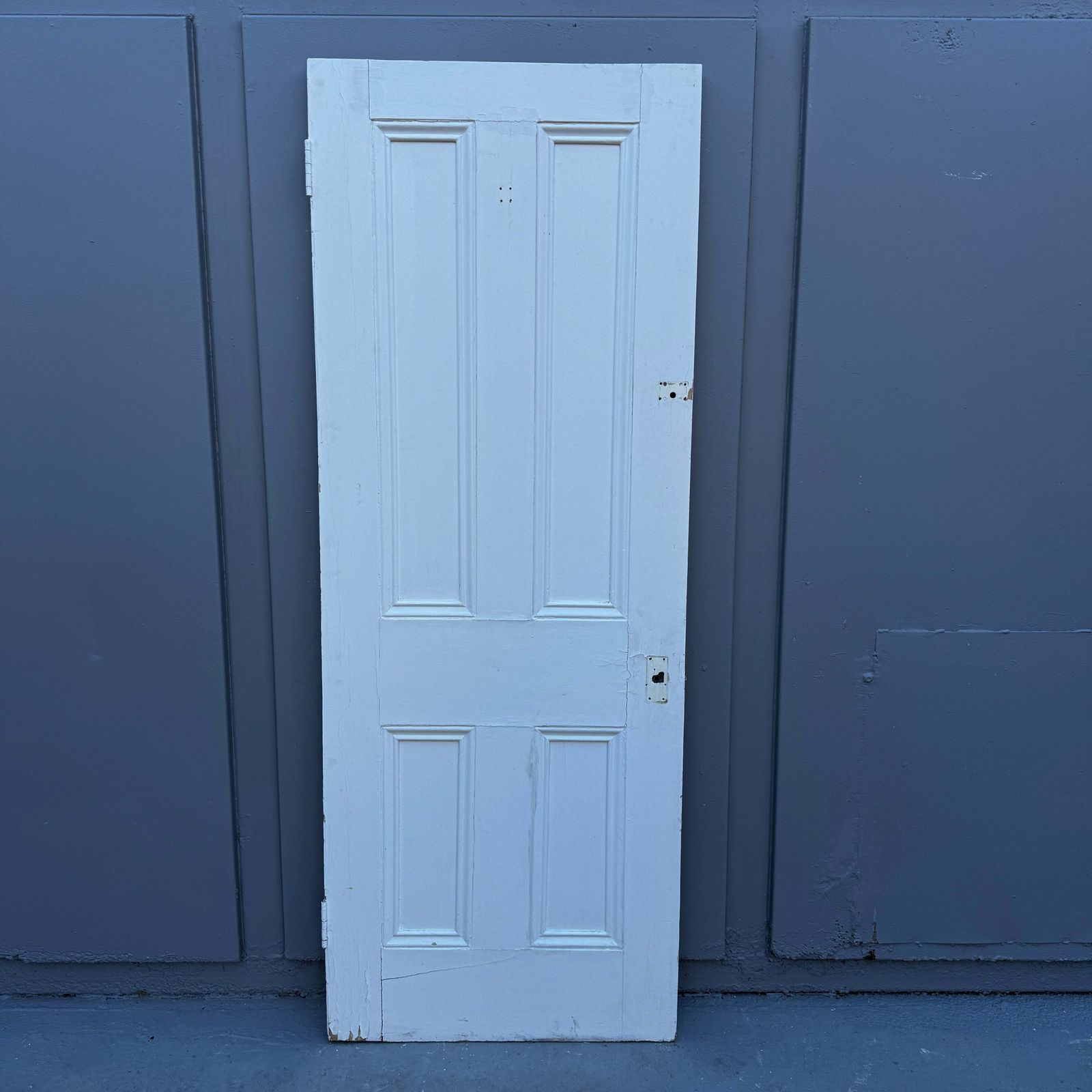 Antique Victorian 4 Panel Door   201cm X 75.5cm photo vinterior