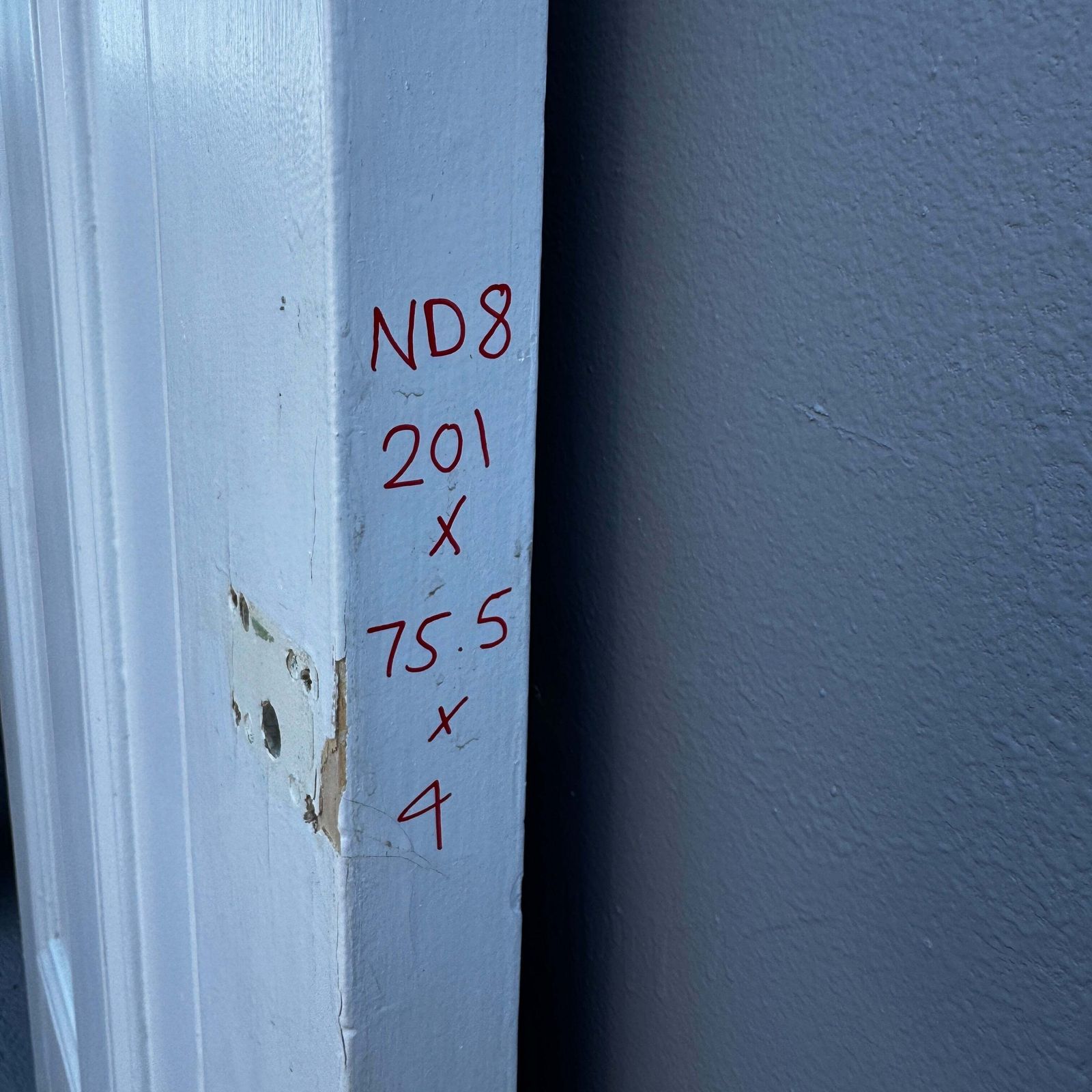 photo vinterior Antique Victorian 4 Panel Door   201cm X 75.5cm