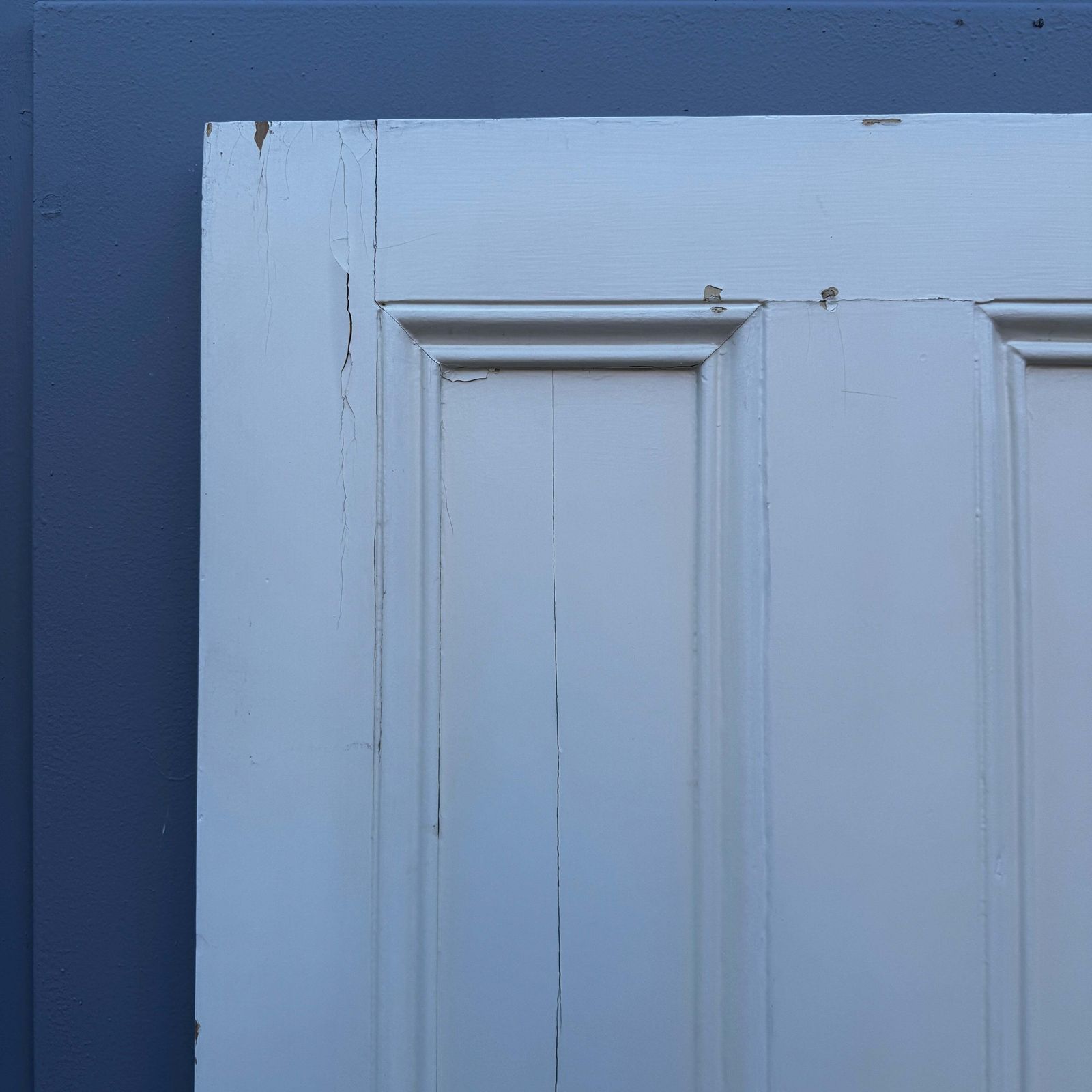 Antique Victorian 4 Panel Door   201cm X 79cm photo 240.0