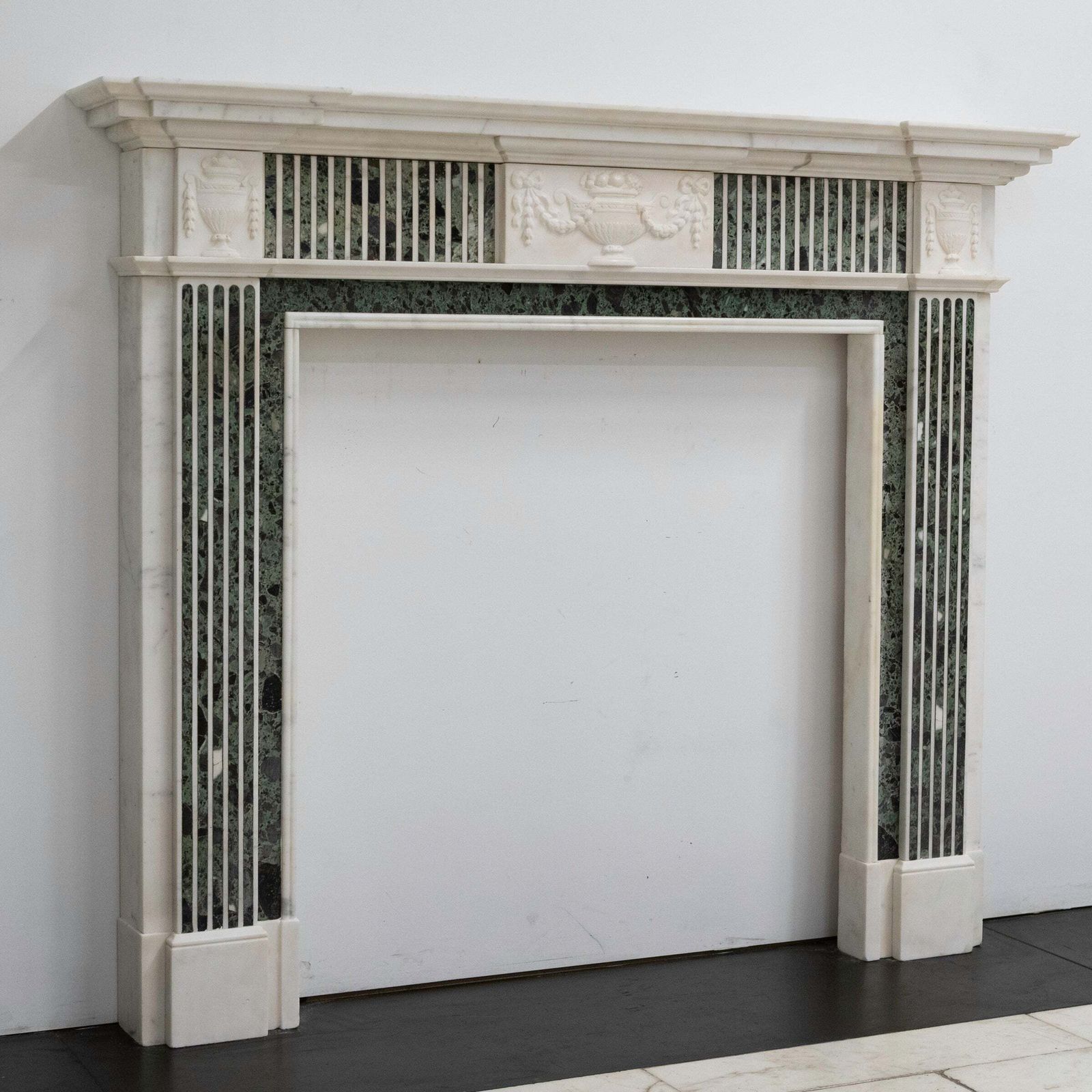 Reclaimed Georgian Style Statuary & Verde Marble Surround (Pair Available) photo furniture