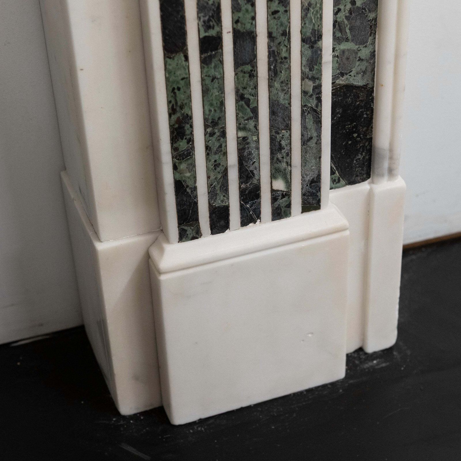 Home Fixtures Reclaimed Georgian Style Statuary & Verde Marble Surround (Pair Available) photo