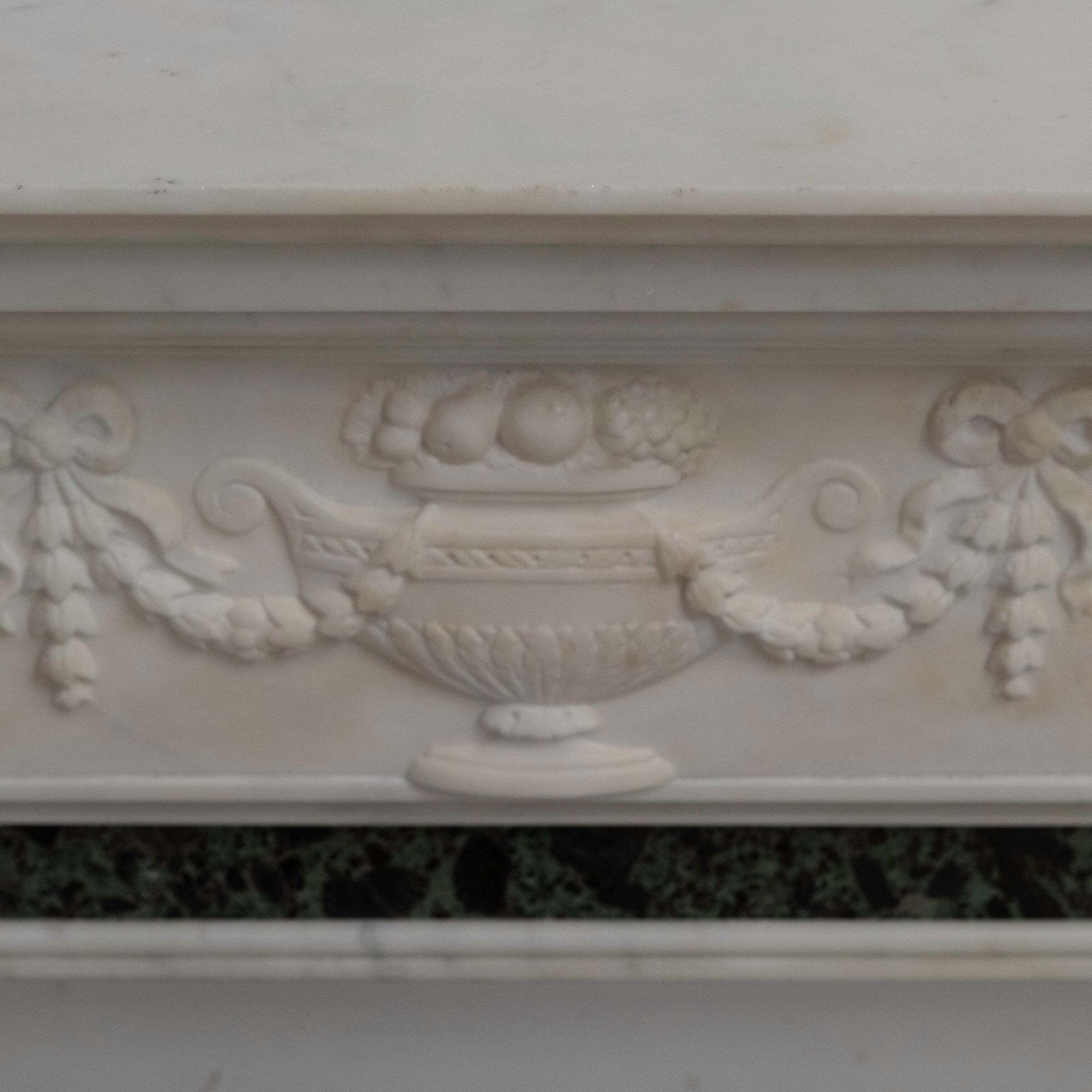 photo vinterior Reclaimed Georgian Style Statuary & Verde Marble Surround (Pair Available)