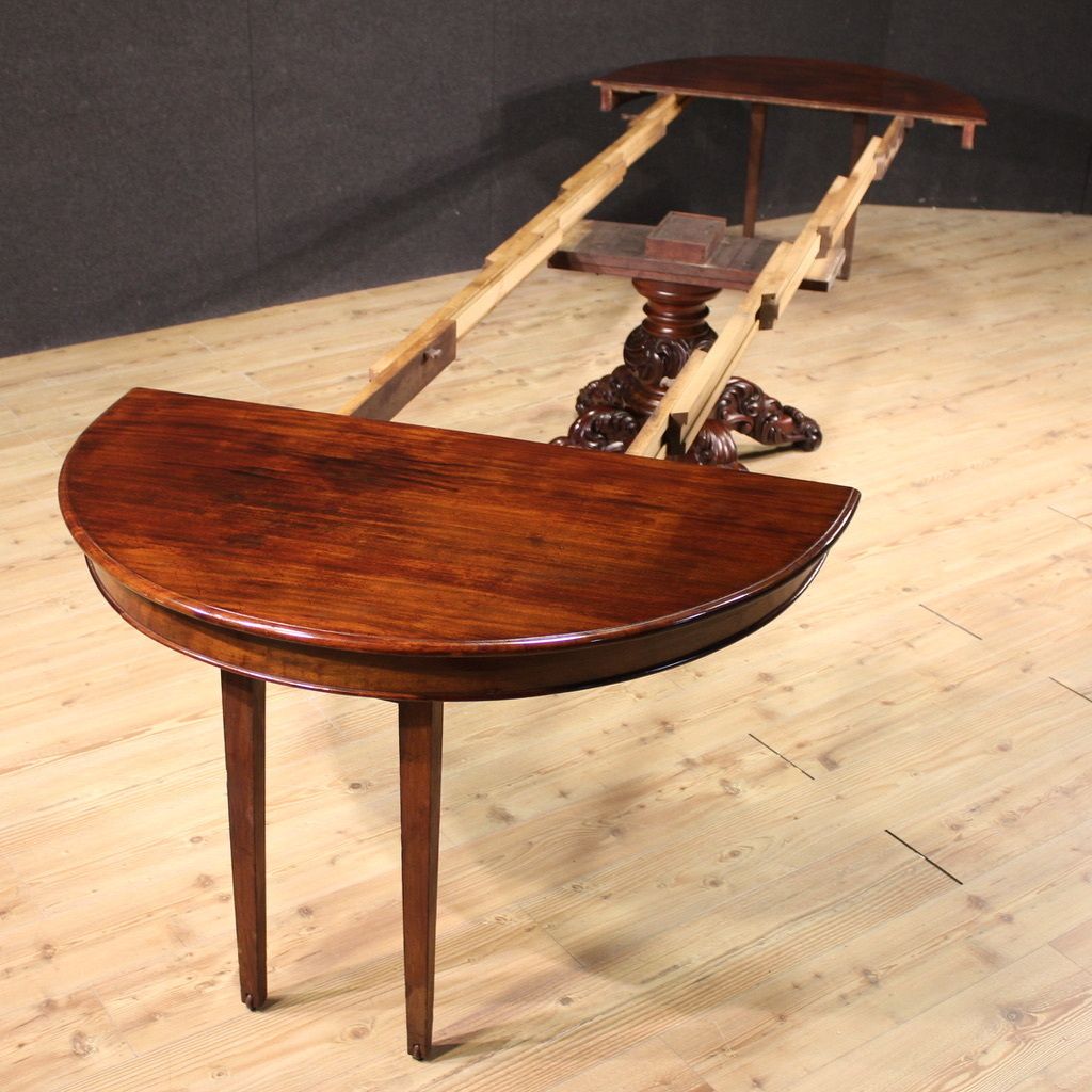 19th Century Extendable Mahogany Table photo 3550.0