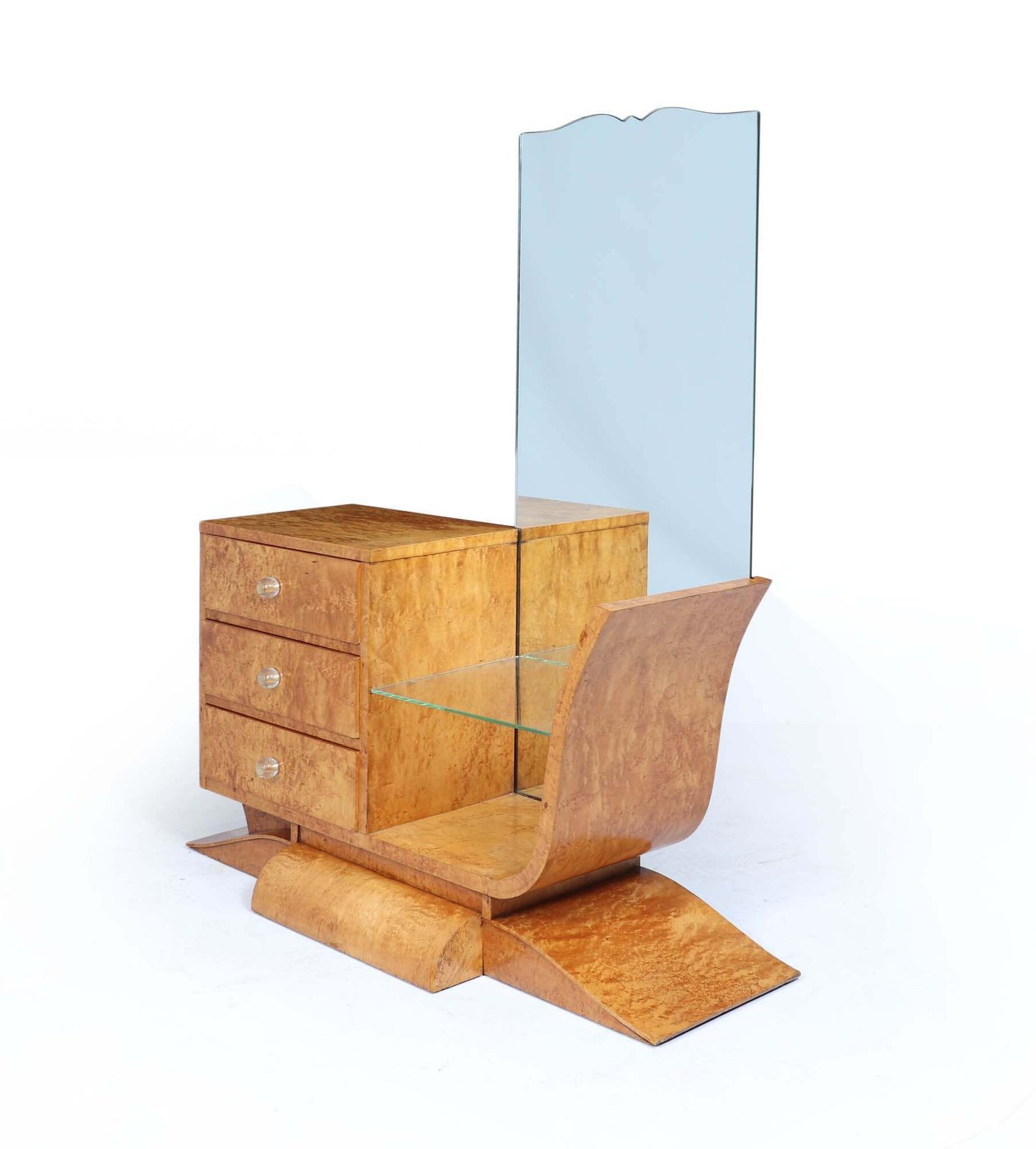 Art Deco Burr Maple Dressing Table photo furniture