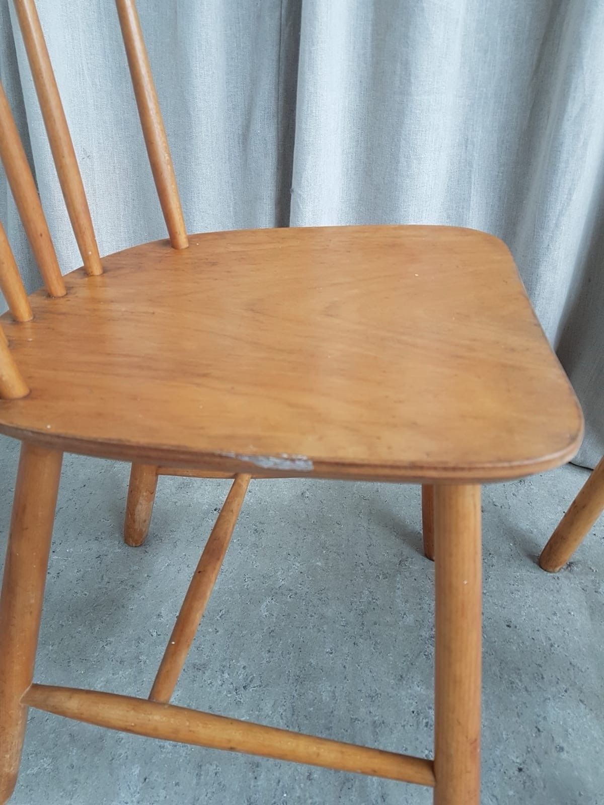 Vtg Late Mid Century Set 2 Farstrup Dining Chairs Scandi Danish Retro R842 photo vintage