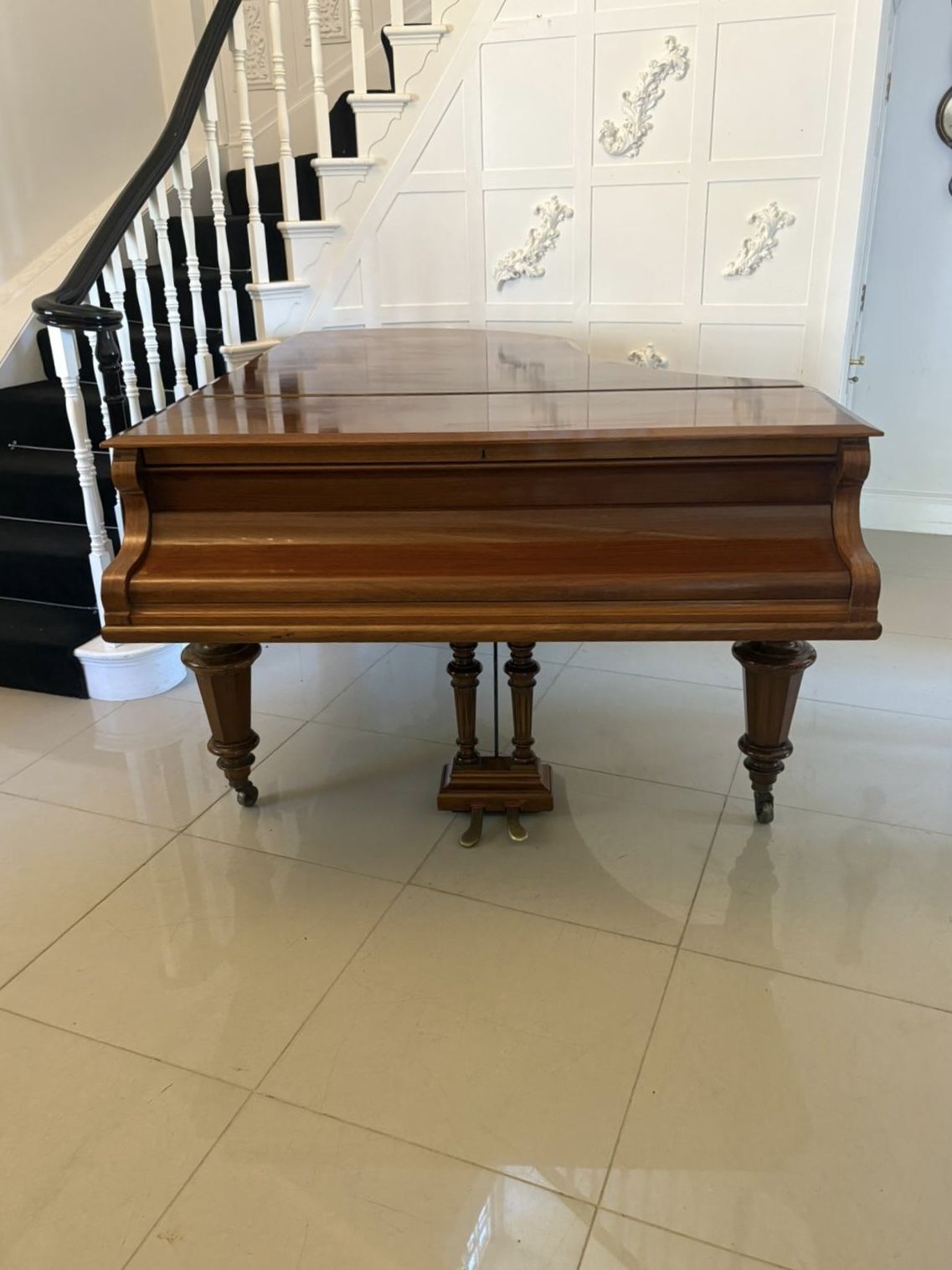 Exceptional Quality Antique C.Bechstein 19th Century Rosewood Boudoir Grand Piano Model V (1898) photo vintage
