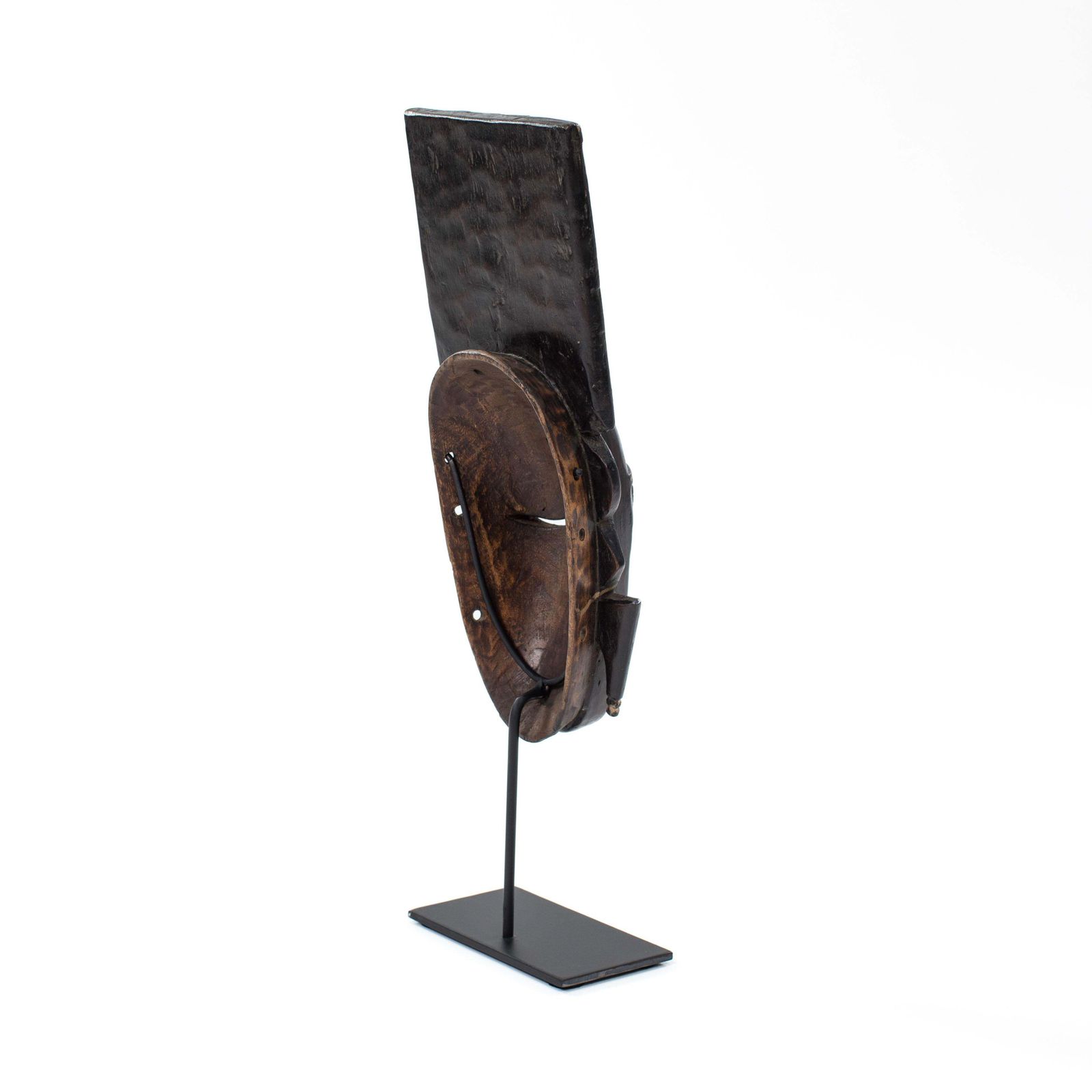 Africain Wooden Ligbi Mask Protruding Plate On The Head, Ivory Coast 1980s photo buy