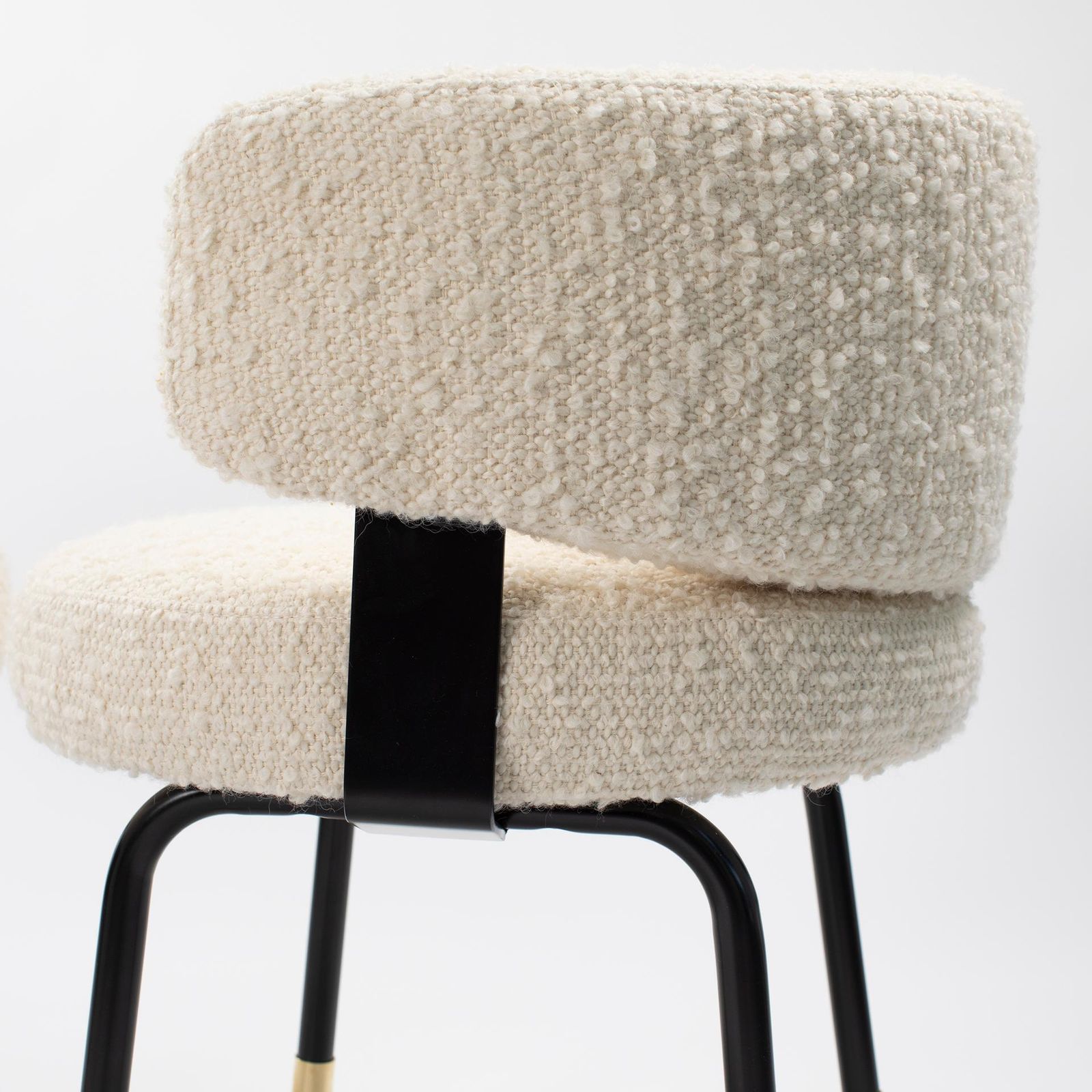 Pair Of Extravagant Formanova Armchairs Covered With Bouclé Fabric Italy 1970s photo 5653.0