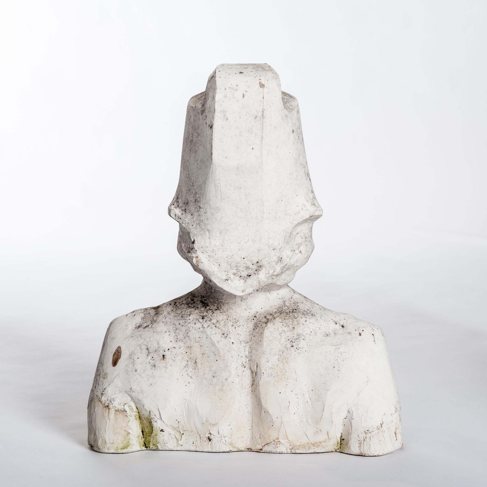 Modern Spanish White Plaster Female Bust Sculpture By Lucita Latorre, 1991 photo vinterior