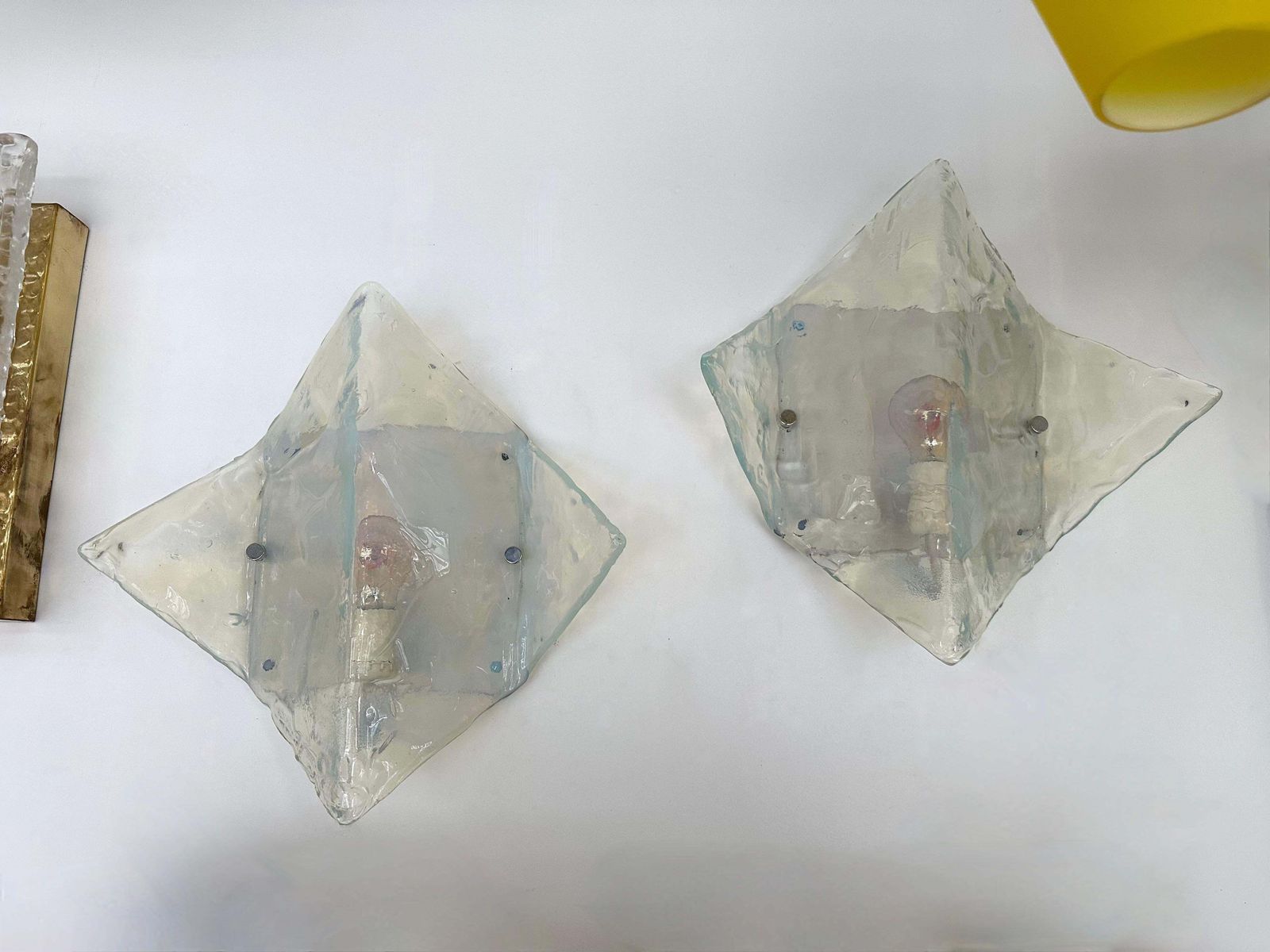 Pair Of Sconces Lp253 Murano Glass By Carlo Nason For Mazzega, Italy, 1970s photo Lighting