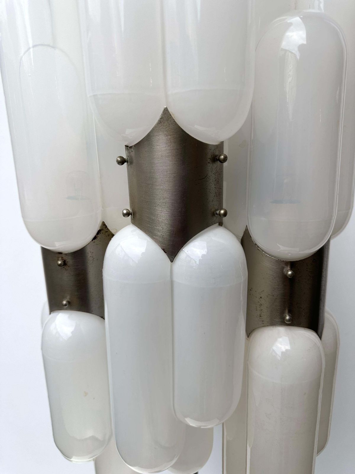 Floor Lamp Torpedo Murano Glass Metal By Carlo Nason For Mazzega, Italy, 1970s photo 9422.0