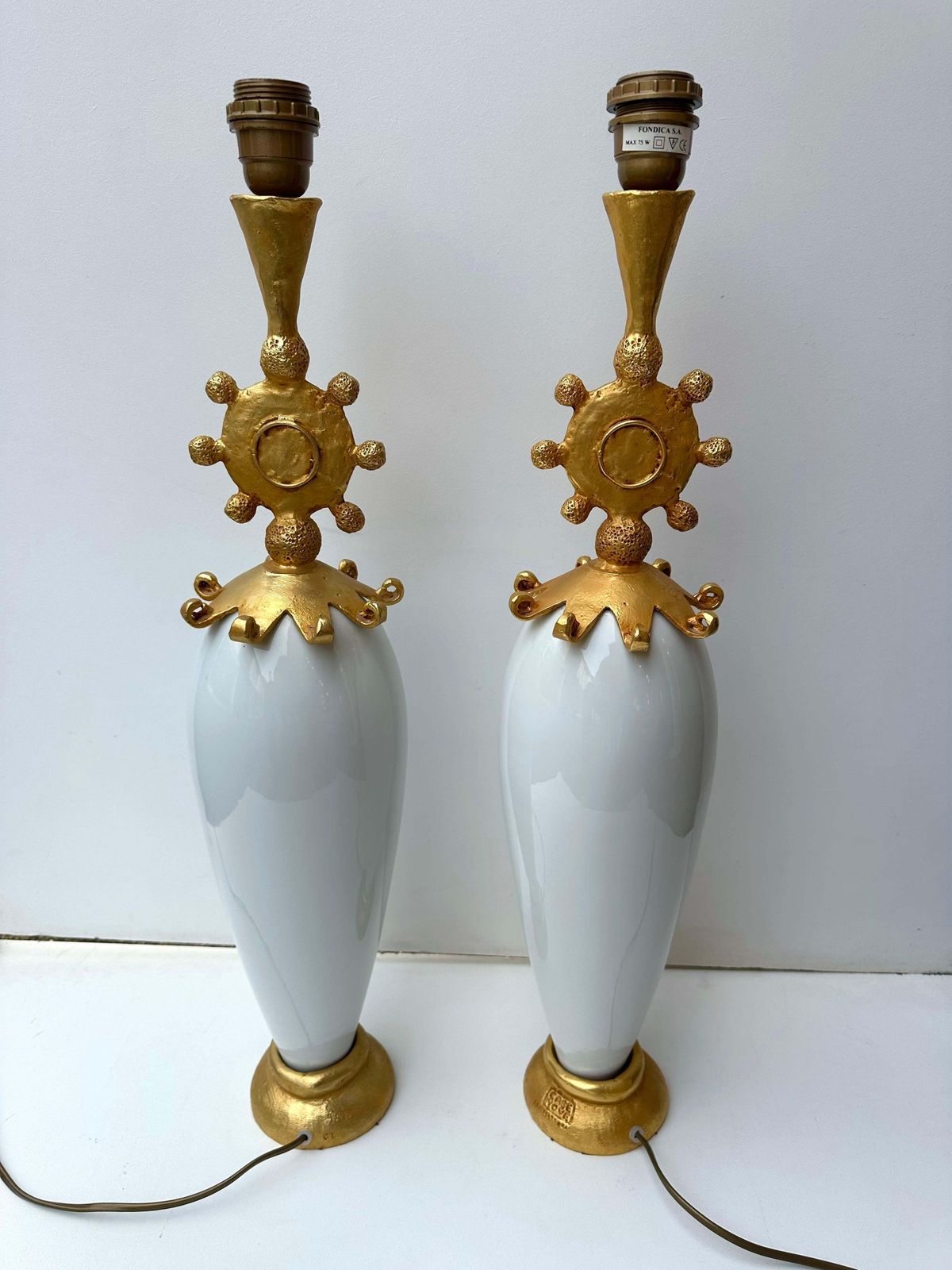photo furniture Pair Of Lamps Sun By Pierre Casenove For Fondica, France, 1990s