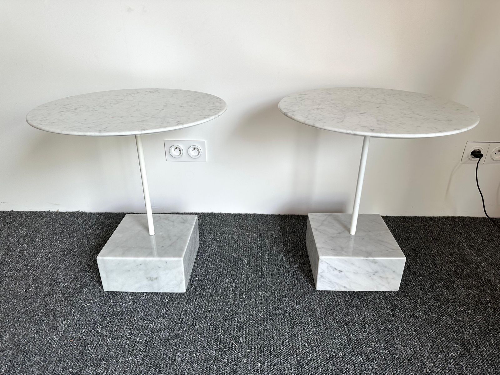 Pair Of Side Tables Primavera By Ettore Sottsass, Italy, 1980s photo buy