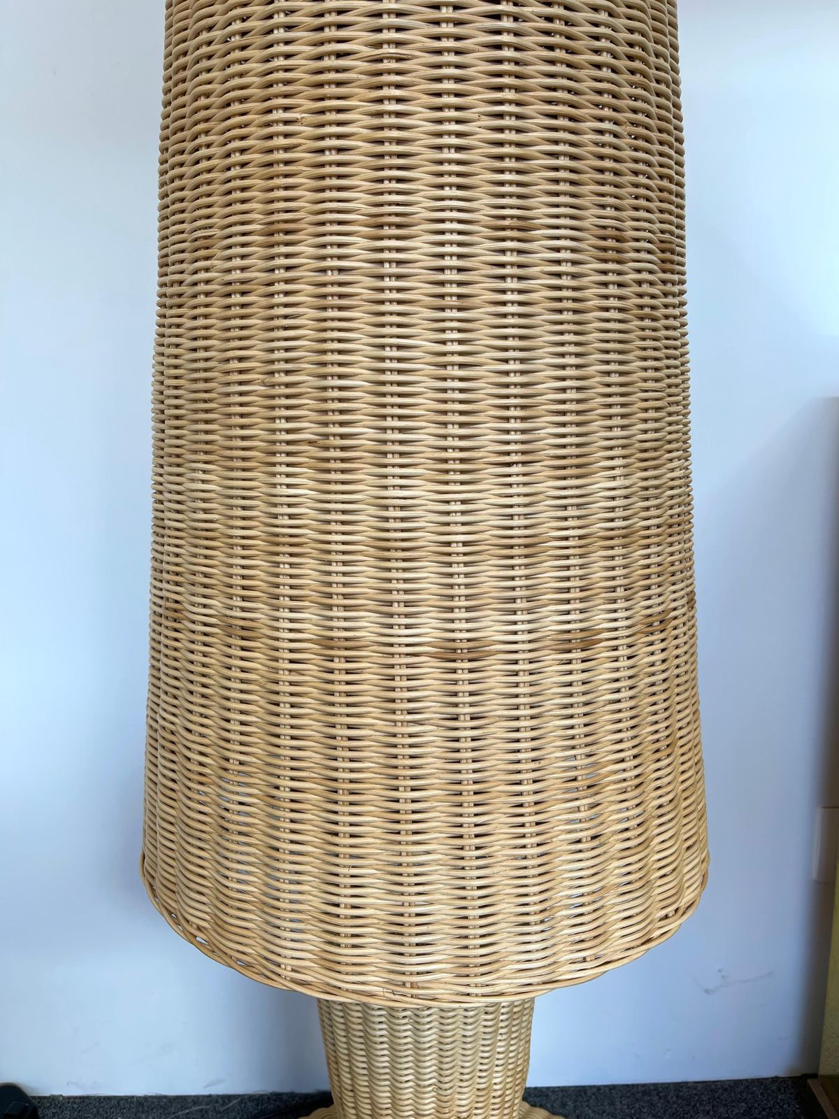 Rattan Floor Lamp By Gasparucci Italo, Italy, 1980s photo 2912.0