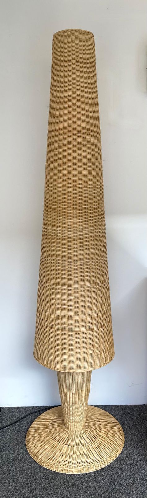 Rattan Floor Lamp By Gasparucci Italo, Italy, 1980s photo buy