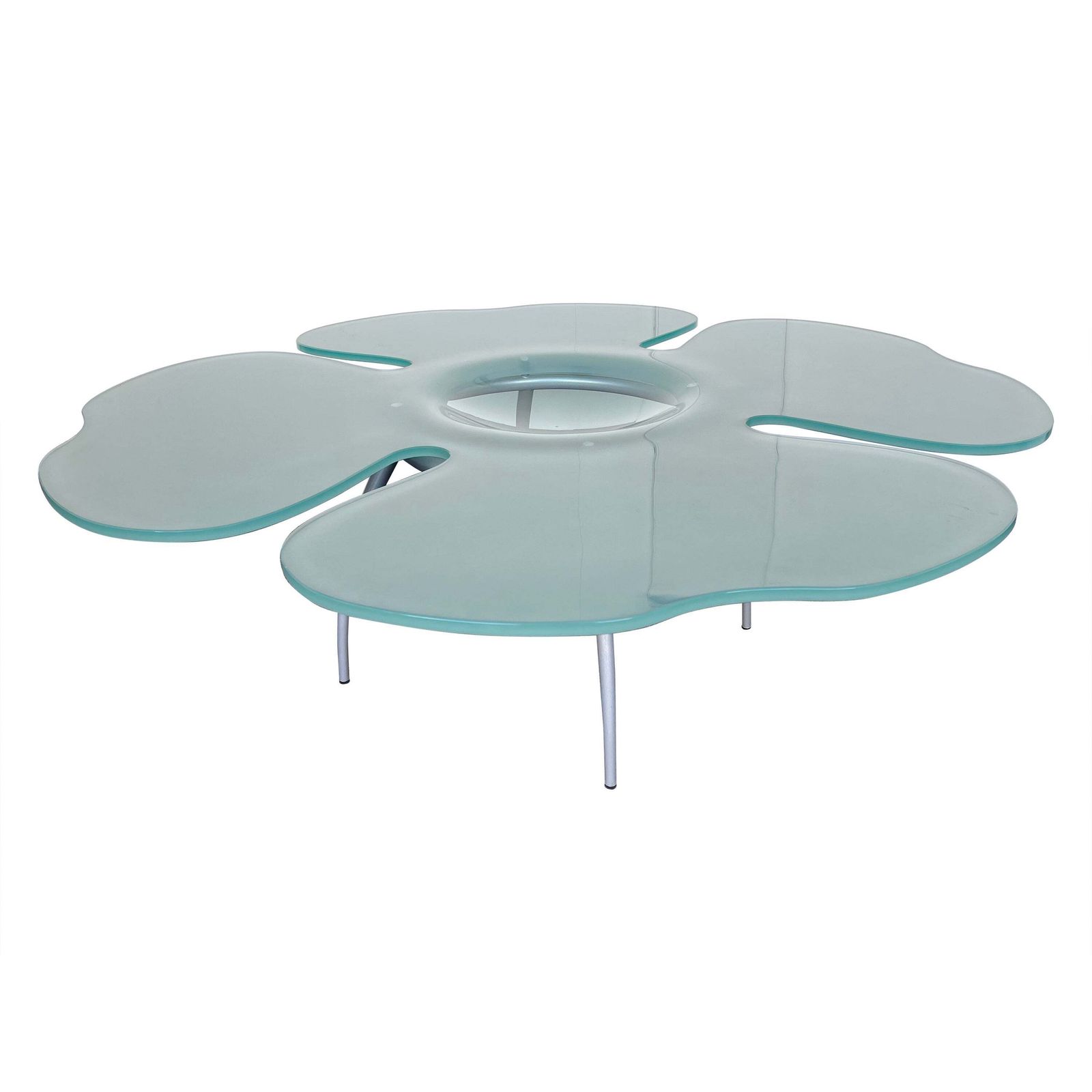 Flower Glass Coffee Table By Glas Italia, Italy, 1990s