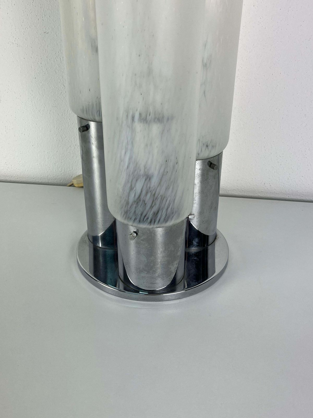 3 Light Murano Glass Table Lamp By Carlo Nason For Mazzega, 1970s photo Lighting