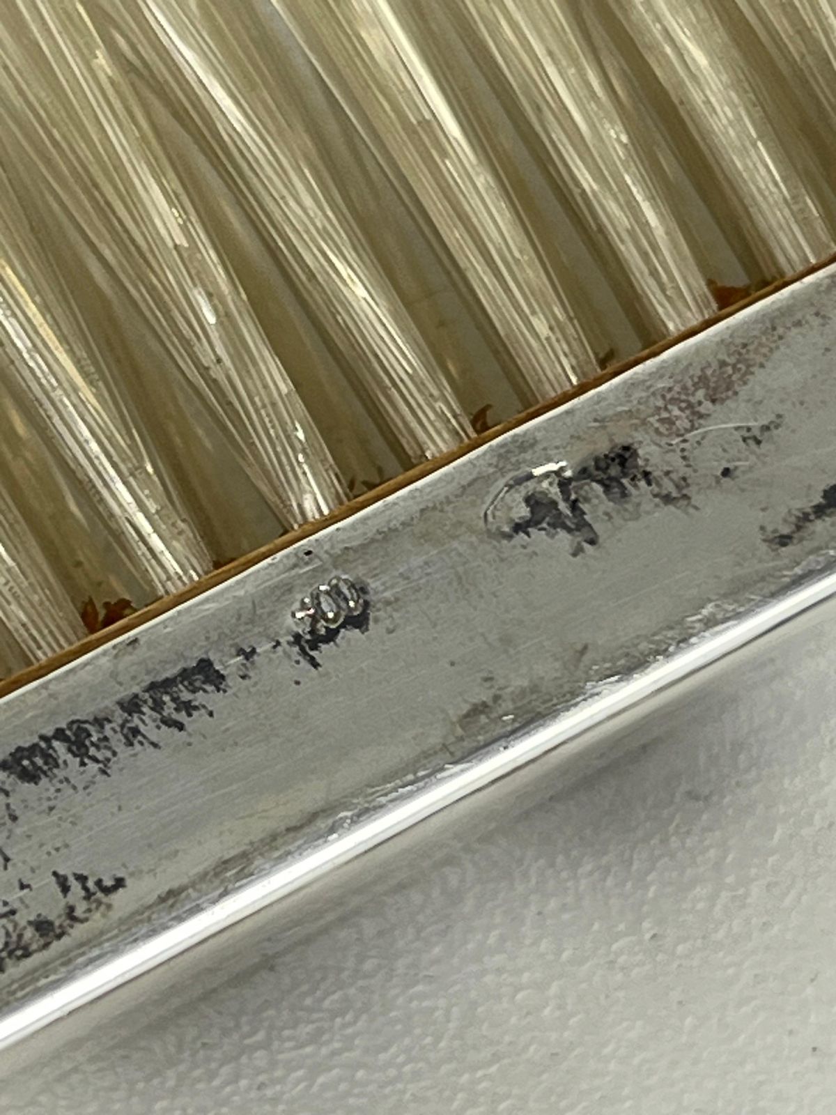800 Silver Crumb Collector And Brush, Made In Italy, 1980s photo vinterior