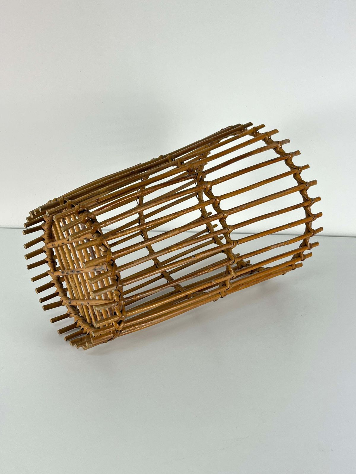 Mid Century Bamboo Umbrella Stand, Made In Italy, 1960s photo Home Decor