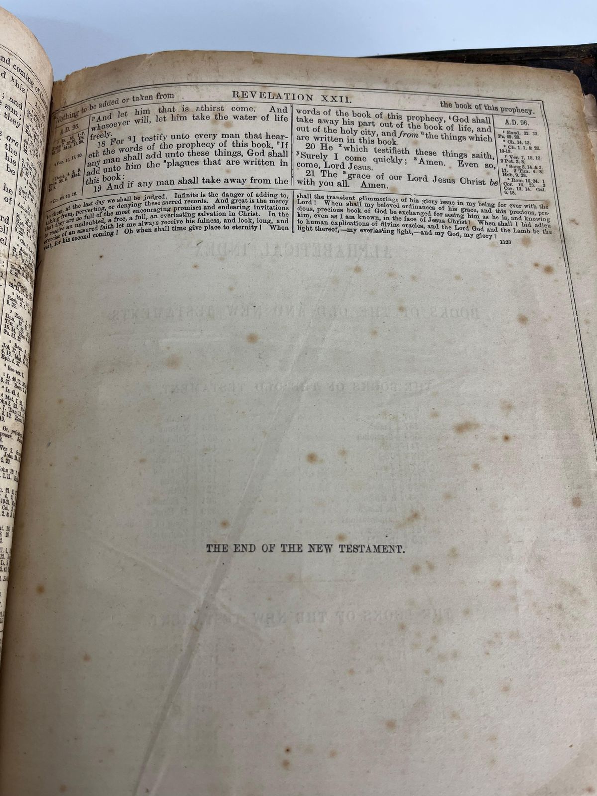 photo vinterior "The Holy Bible" By Rev. John Brown, 1870s