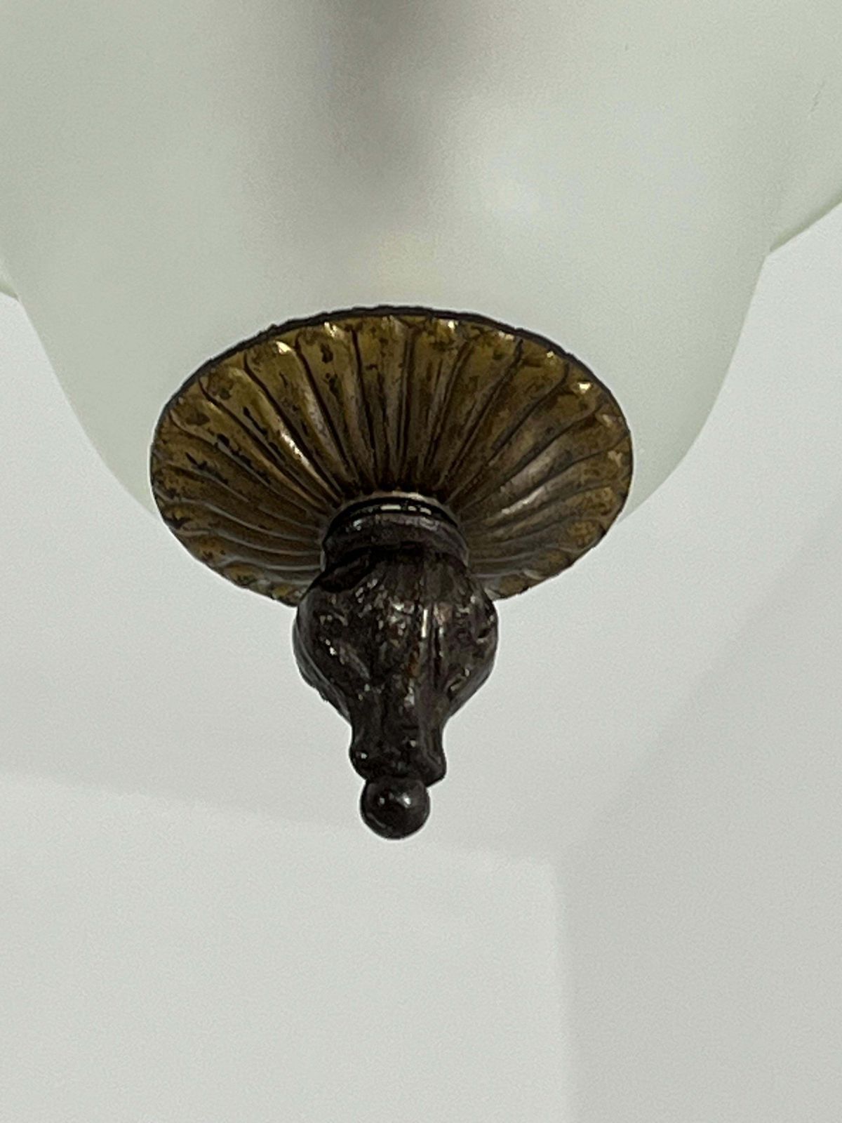Set Of 2 Mid Century 2 Light Pendant Lamps Attributed To Luigi Caccia Dominioni photo 1542.0