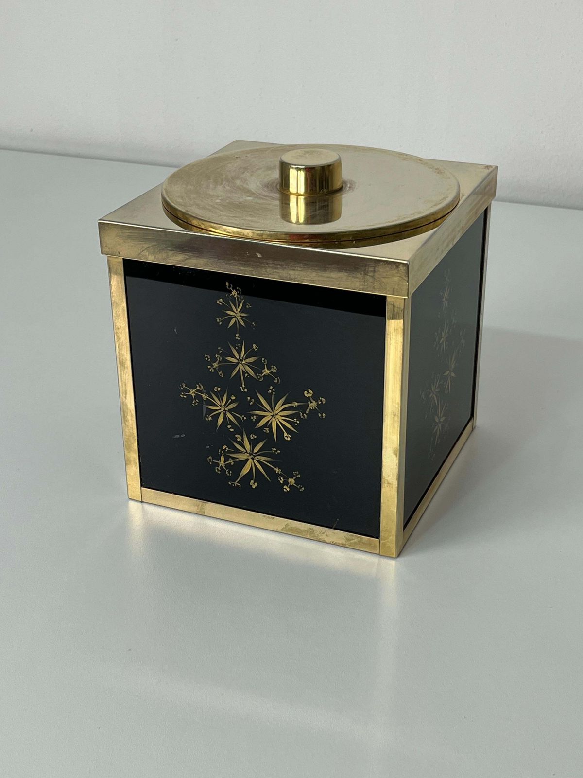 Mid Century Italian Paolo Traversi Brass Ice Bucket, 1960s photo vintage