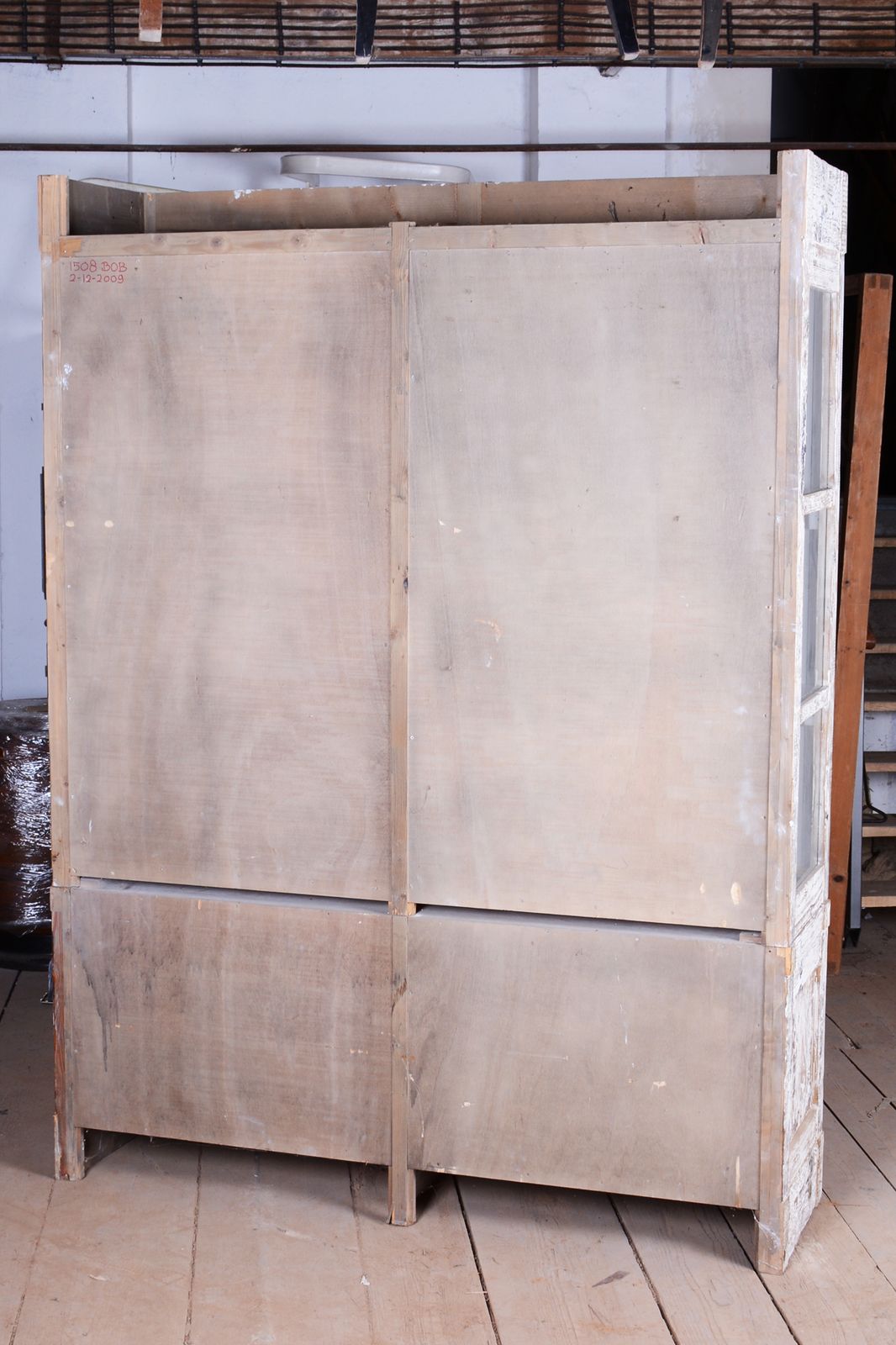 1150.0 Original Mid Century Bookcase , Spruce And Glass, Provence Style, France, 1960s photo