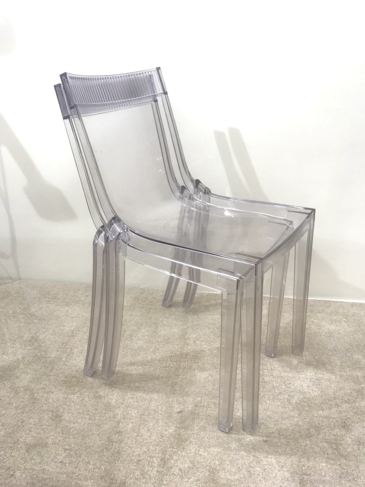 Pair Of Kartel Chairs By Phillipe Starck, Hi Cut Model photo for sale