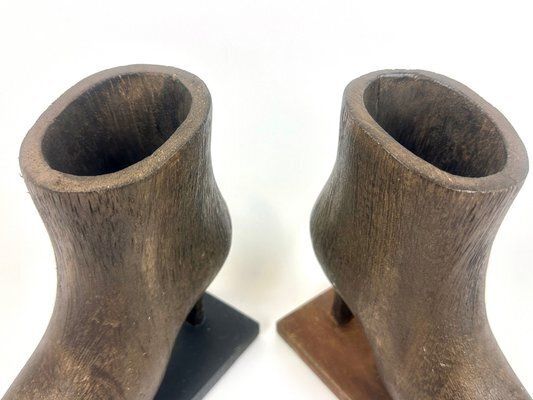 Mid Century Carved Bookends In The Shape Of Womens Shoe, 1960s, Set Of 2 photo buy